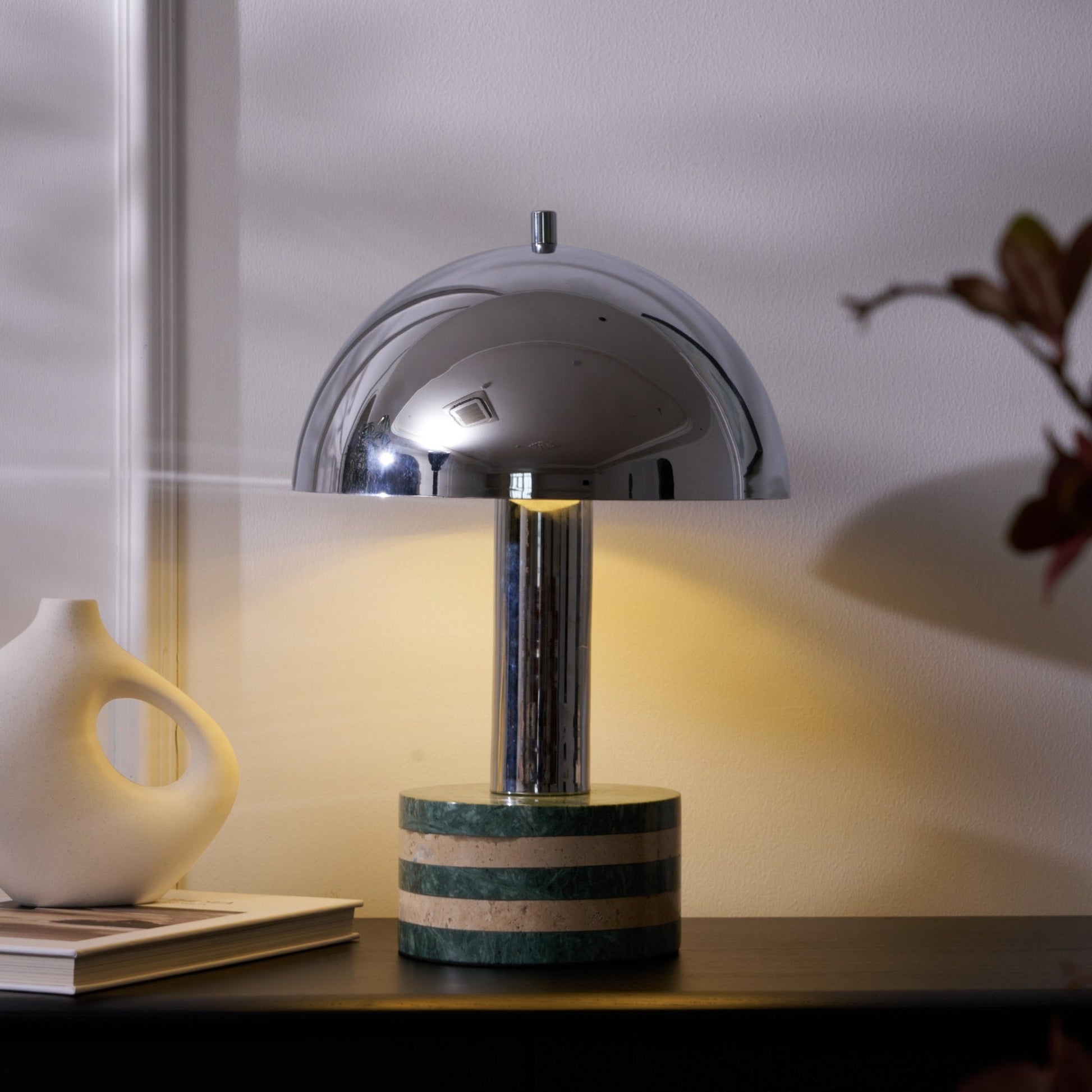 Strata Minimalist Marble Table Lamp-Neutral Decor