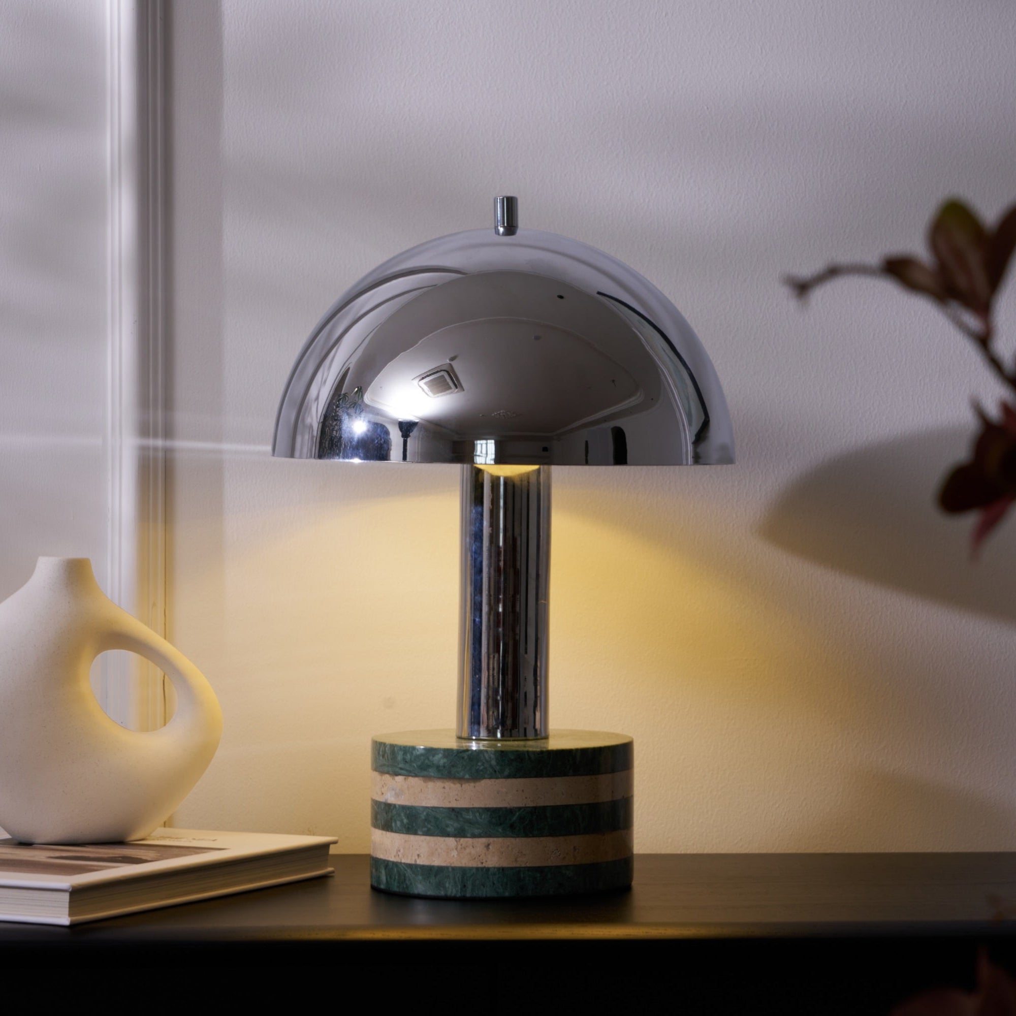 Strata Minimalist Marble Table Lamp-Neutral Decor