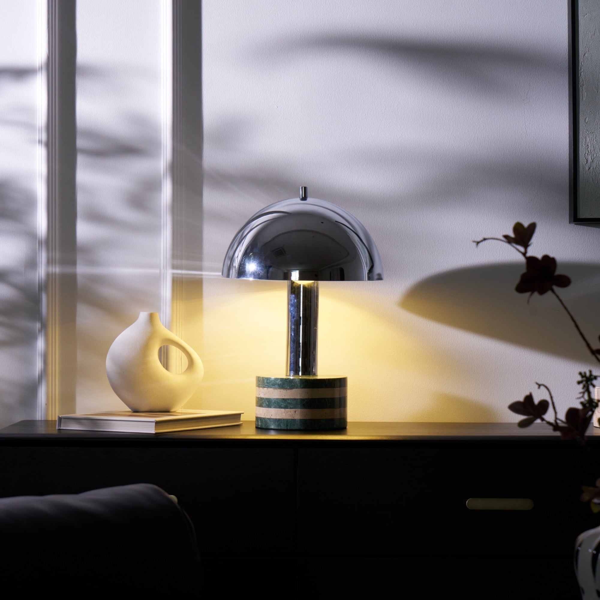 Strata Minimalist Marble Table Lamp-Neutral Decor