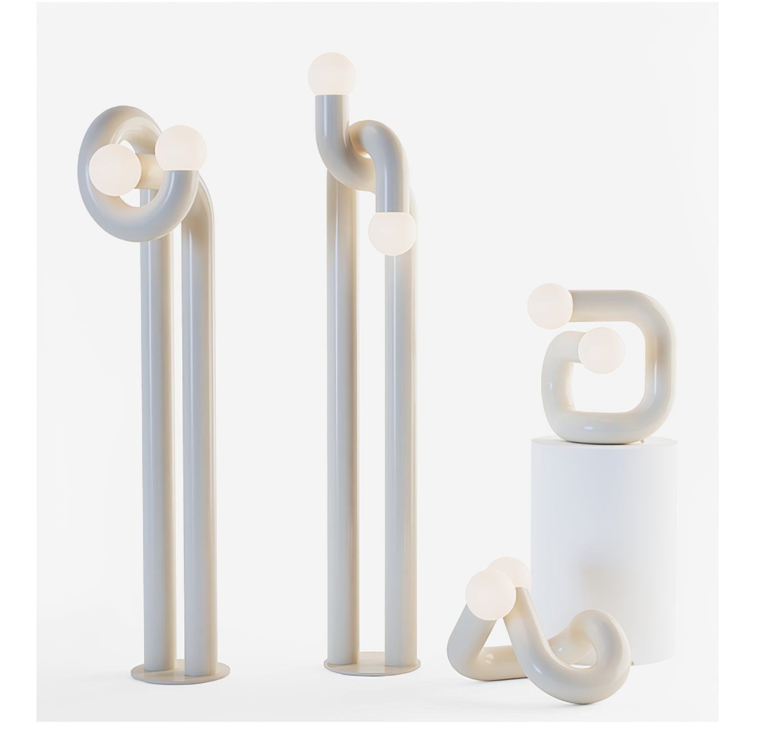 Arraeila Sculptural Floor Lamp-Neutral Decor