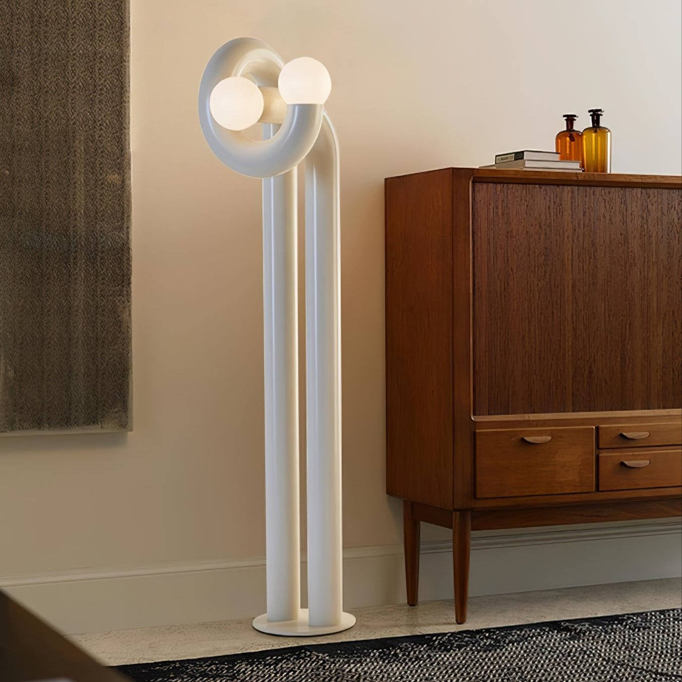 Arraeila Sculptural Floor Lamp-Neutral Decor