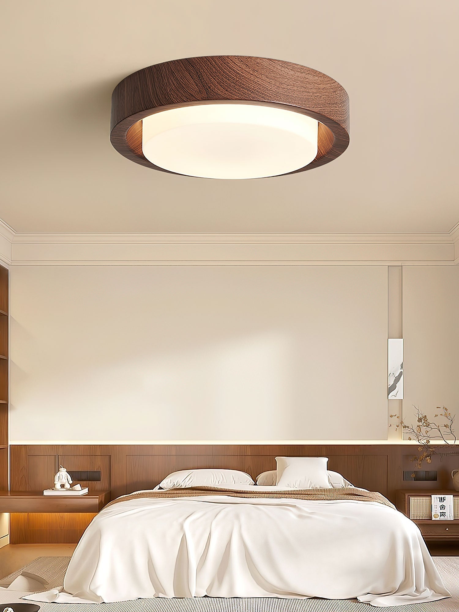 Daniel Minimalist Wood Ceiling Light-Neutral Decor