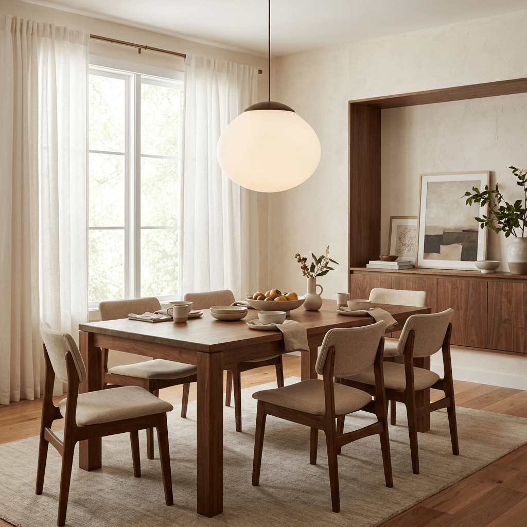 Lunora Dome Pendant Lamp-Neutral Decor