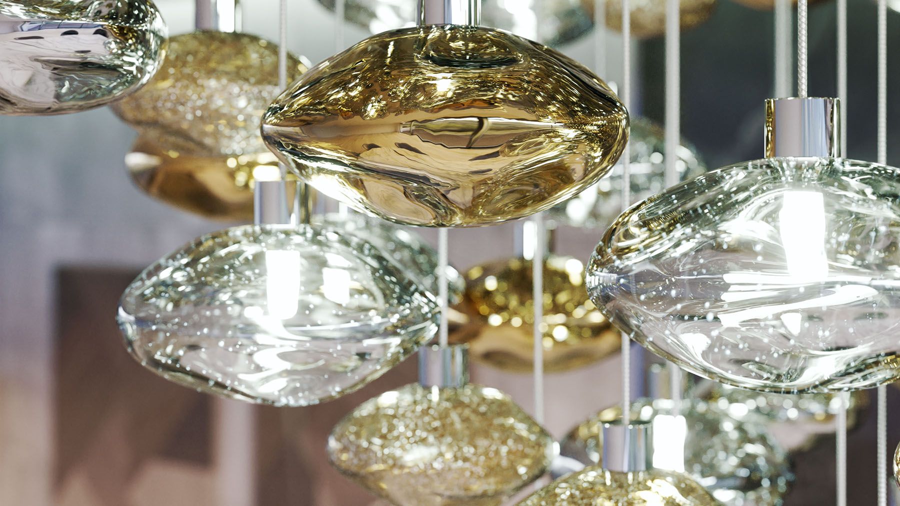 Elmarel Flowing Crystal Dining Chandelier-Neutral Decor