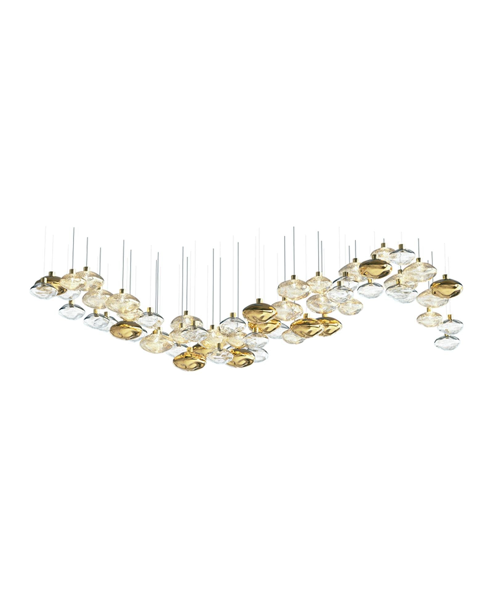 Elmarel Flowing Crystal Dining Chandelier-Neutral Decor
