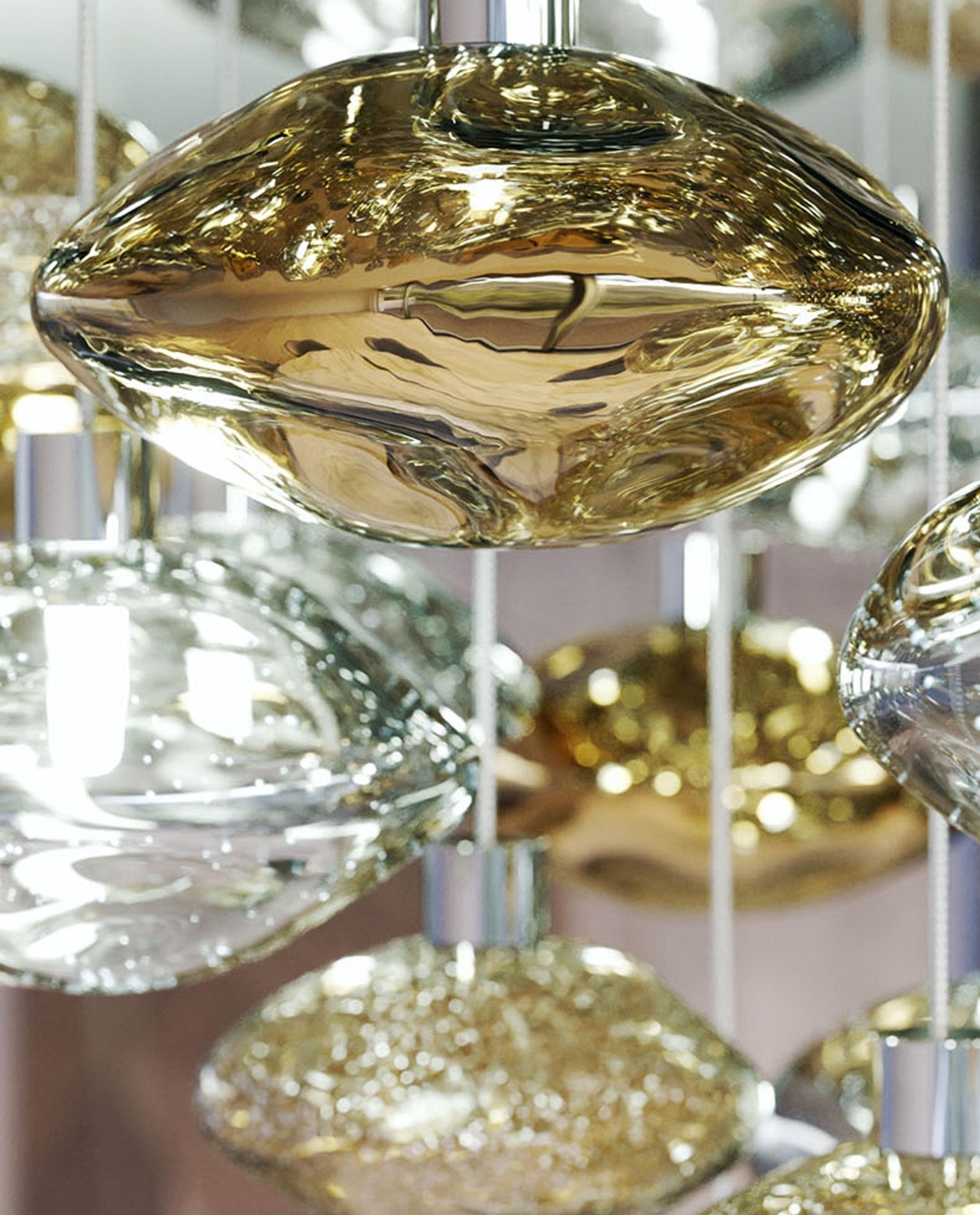 Elmarel Flowing Crystal Dining Chandelier-Neutral Decor