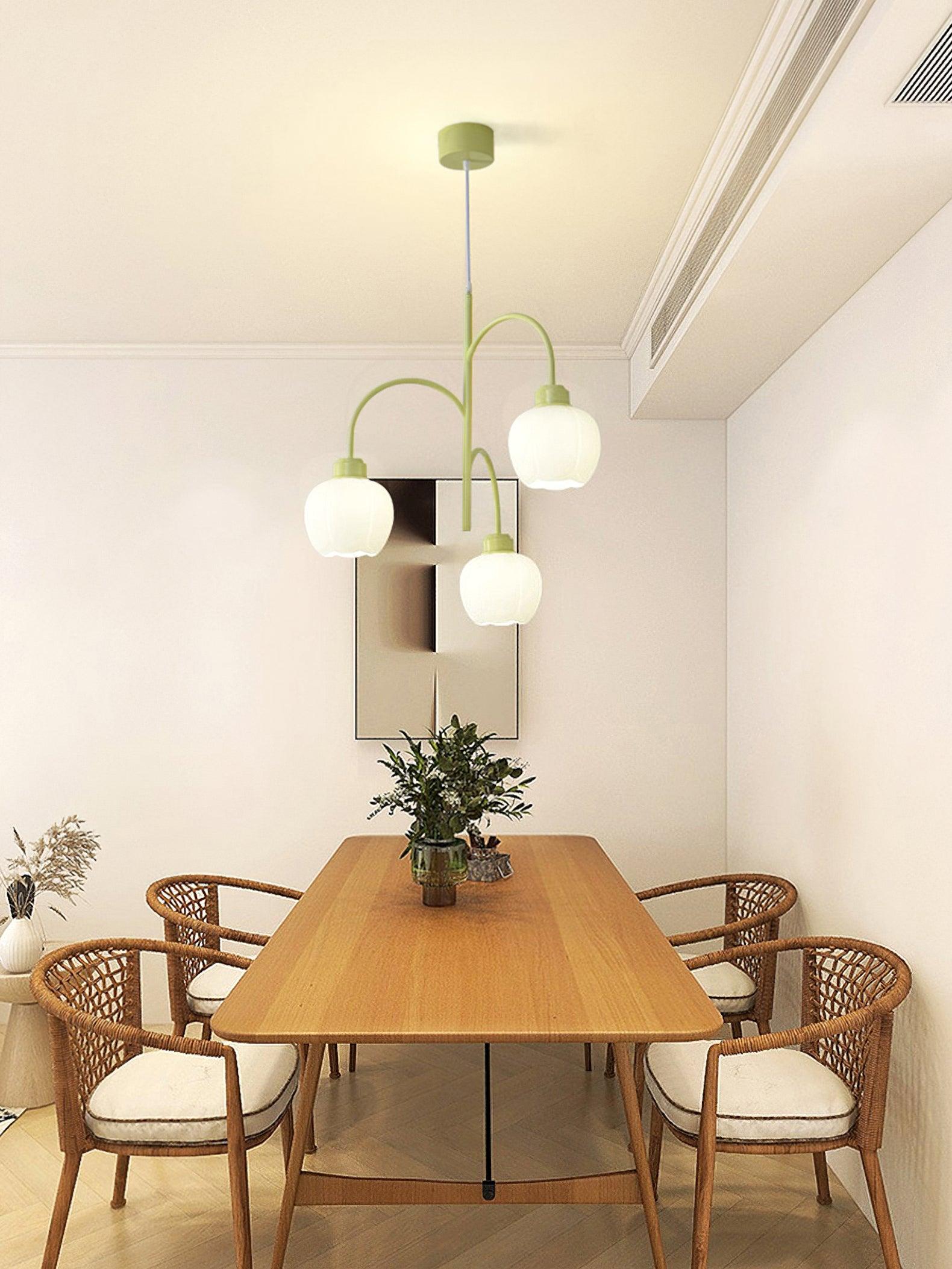 Pane Chandelier Flower Petal Modern-Neutral Decor