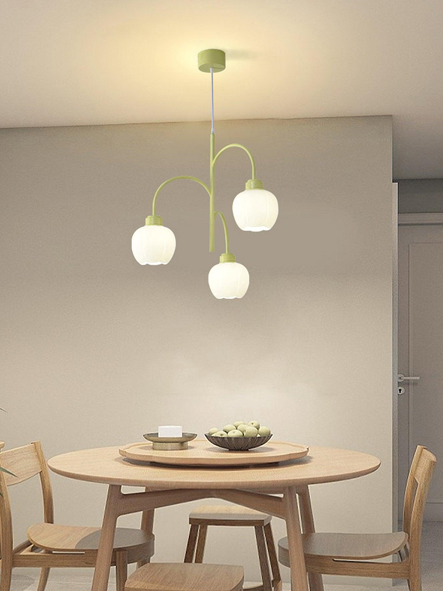 Pane Chandelier Flower Petal Modern-Neutral Decor