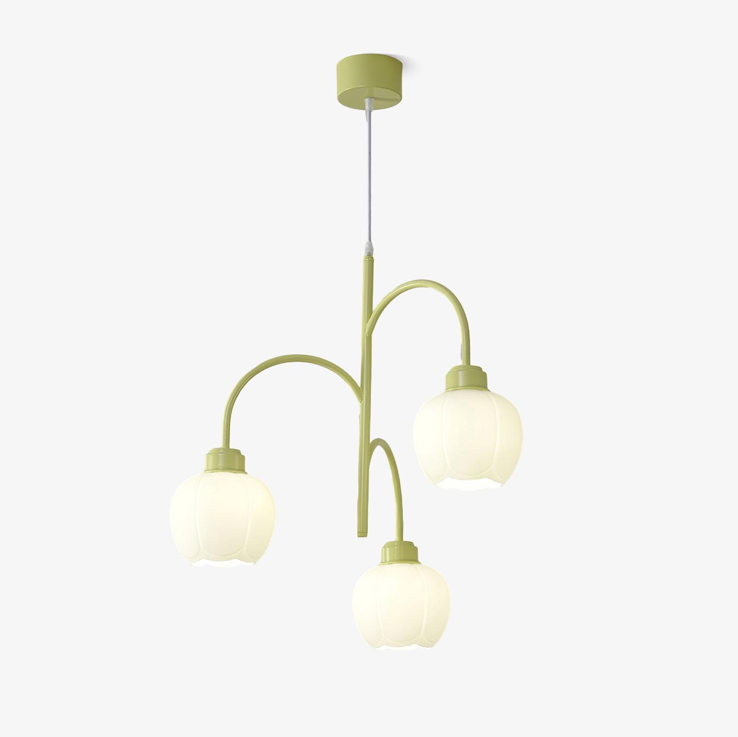 Pane Chandelier Flower Petal Modern-Neutral Decor