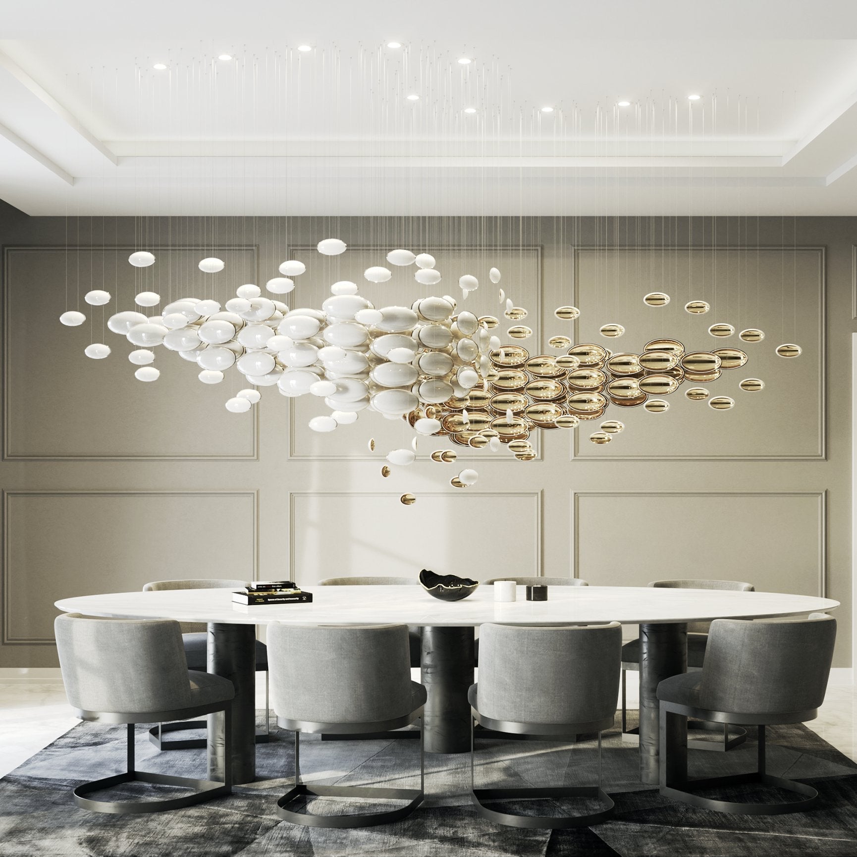 Nylorisra Art Pendant Light-Neutral Decor