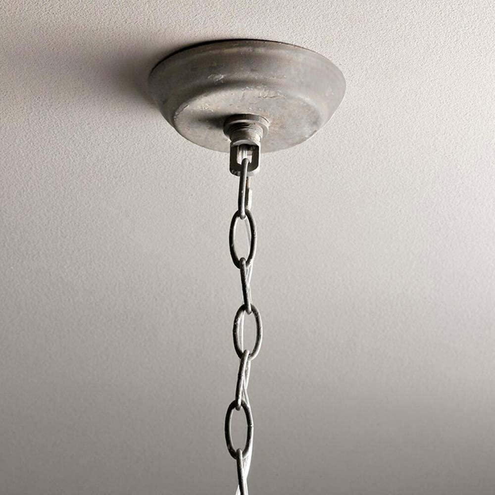 Lustra Chandelier Retro Cage Grey Candle-Neutral Decor