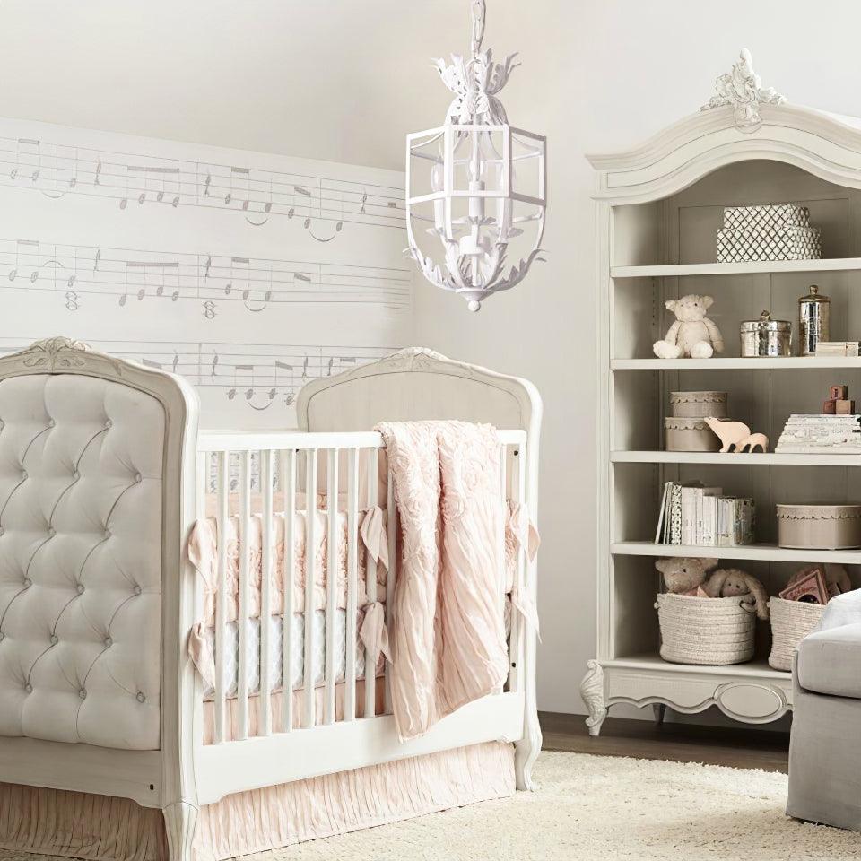 Lustra Chandelier Retro Cage Grey Candle-Neutral Decor