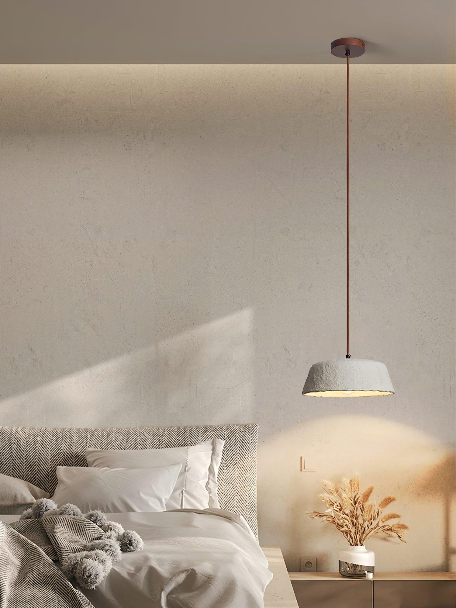 Stone Contemporary Wood Pendant Lamp-Neutral Decor