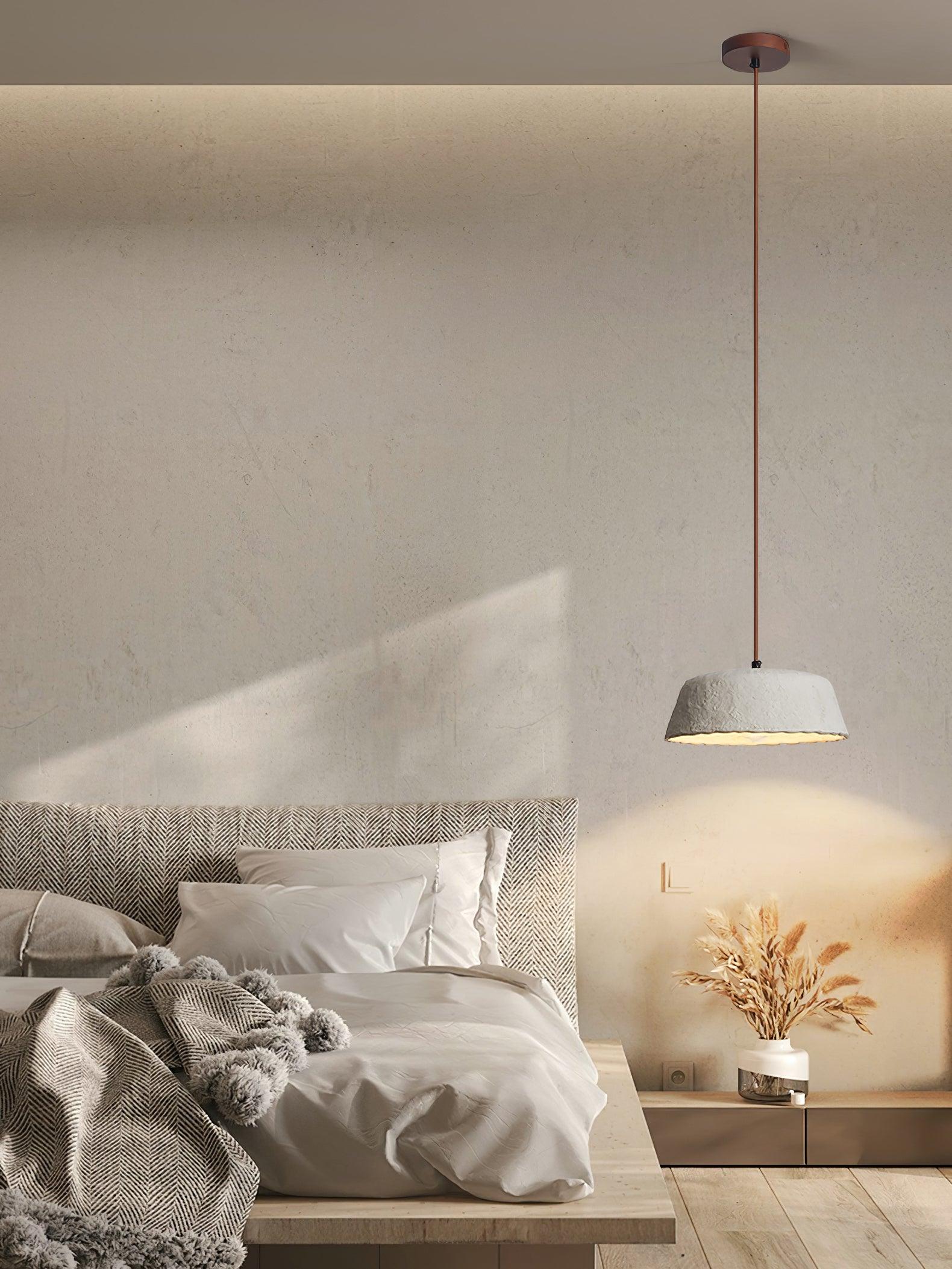 Stone Contemporary Wood Pendant Lamp-Neutral Decor