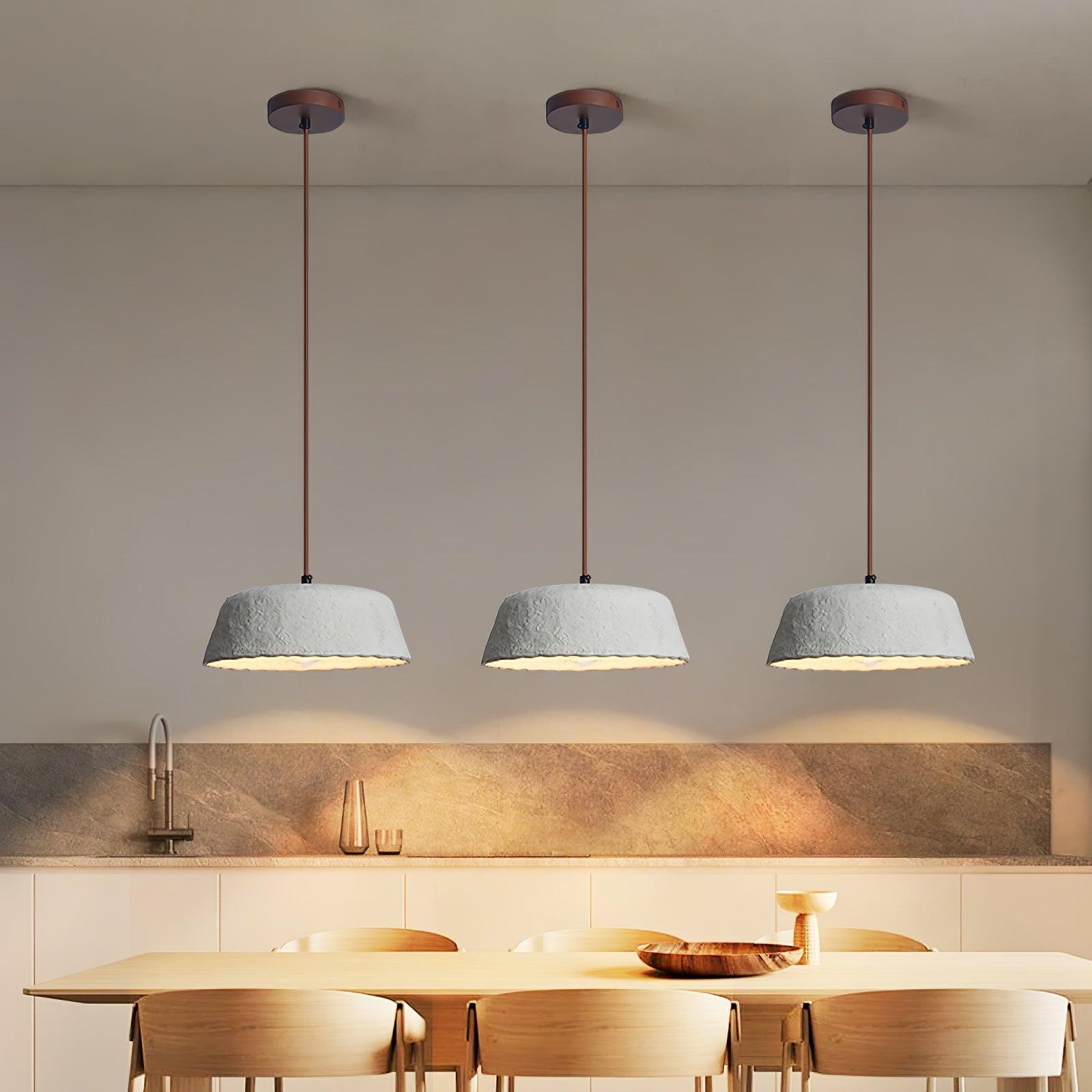 Stone Contemporary Wood Pendant Lamp-Neutral Decor