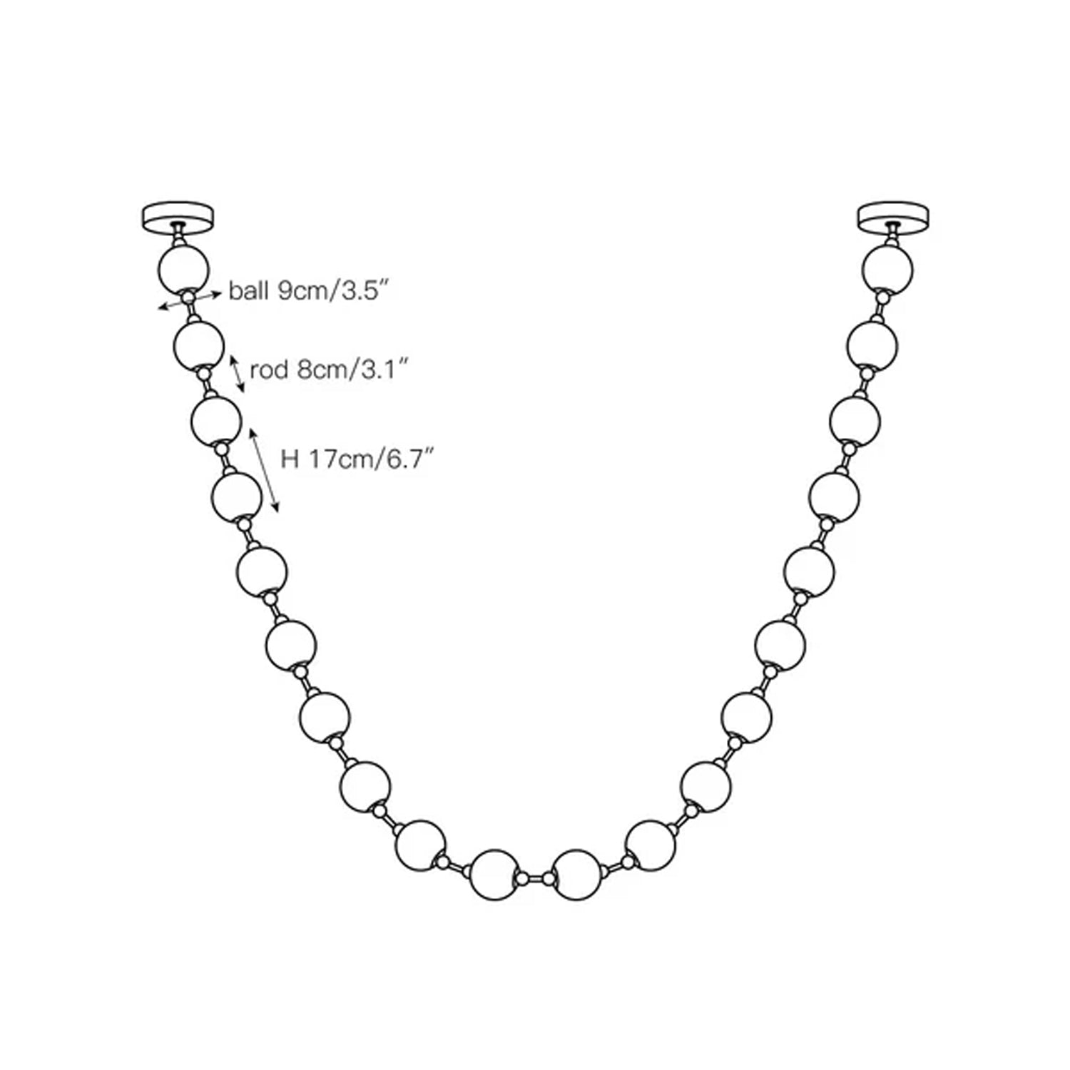 Wistyn Necklace Chandelier-Neutral Decor