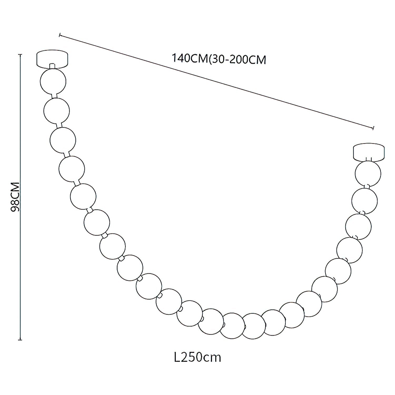 Wistyn Necklace Chandelier-Neutral Decor