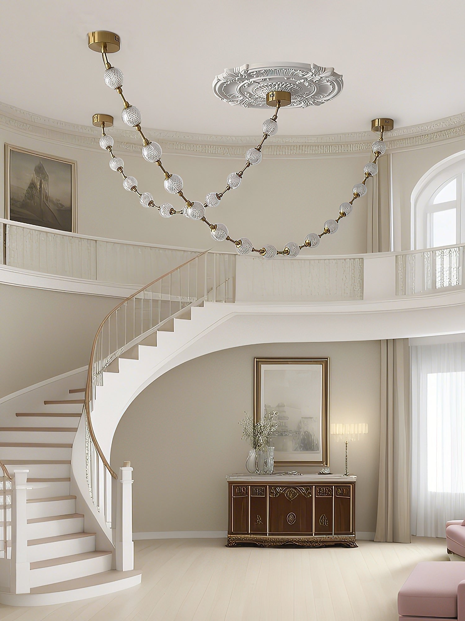 Wistyn Necklace Chandelier-Neutral Decor
