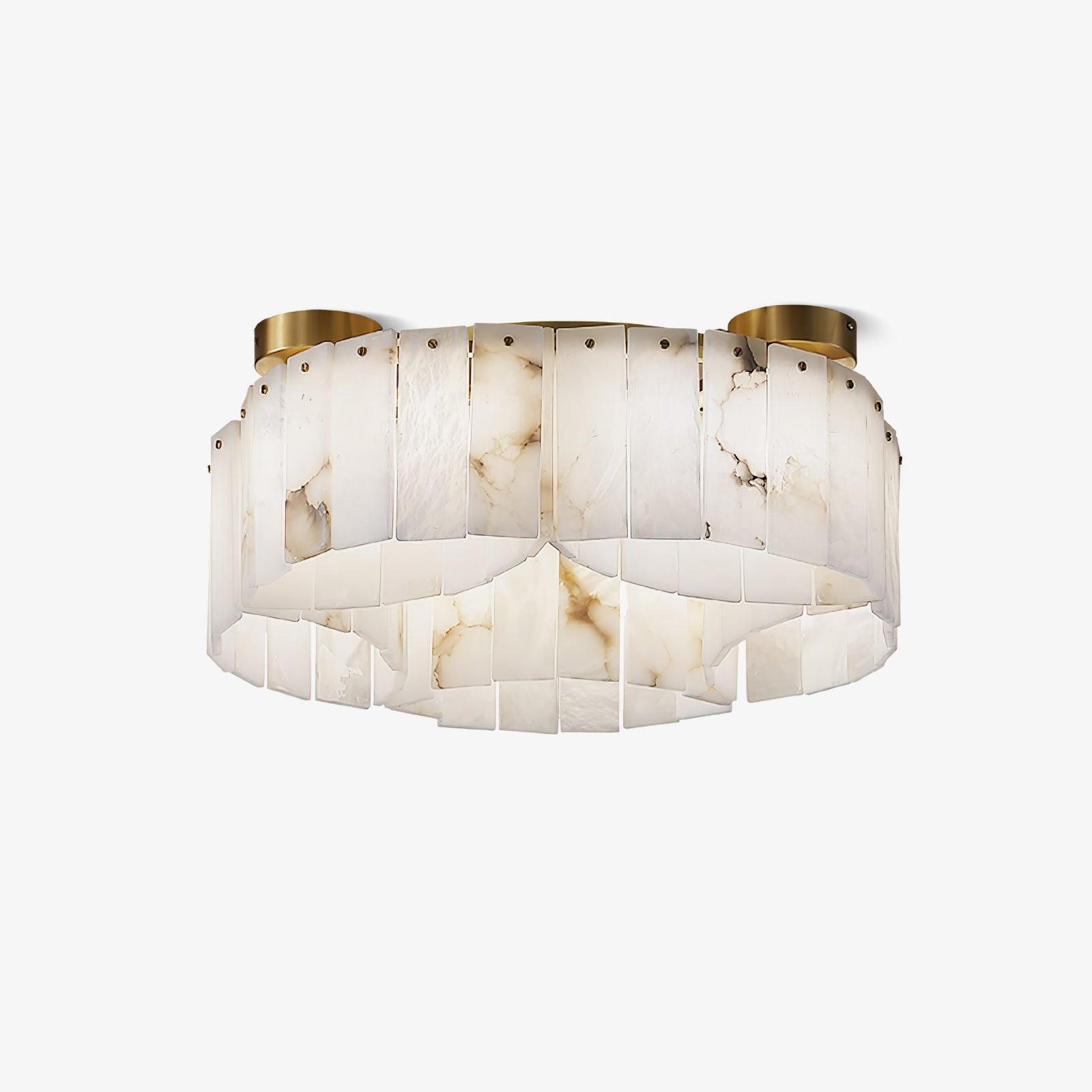 Selene Alabaster Ceiling Light-Neutral Decor