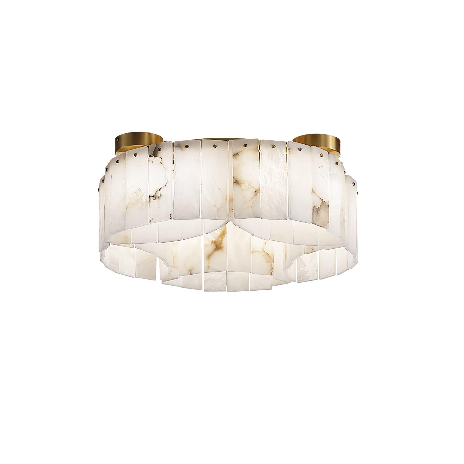 Selene Alabaster Ceiling Light-Neutral Decor