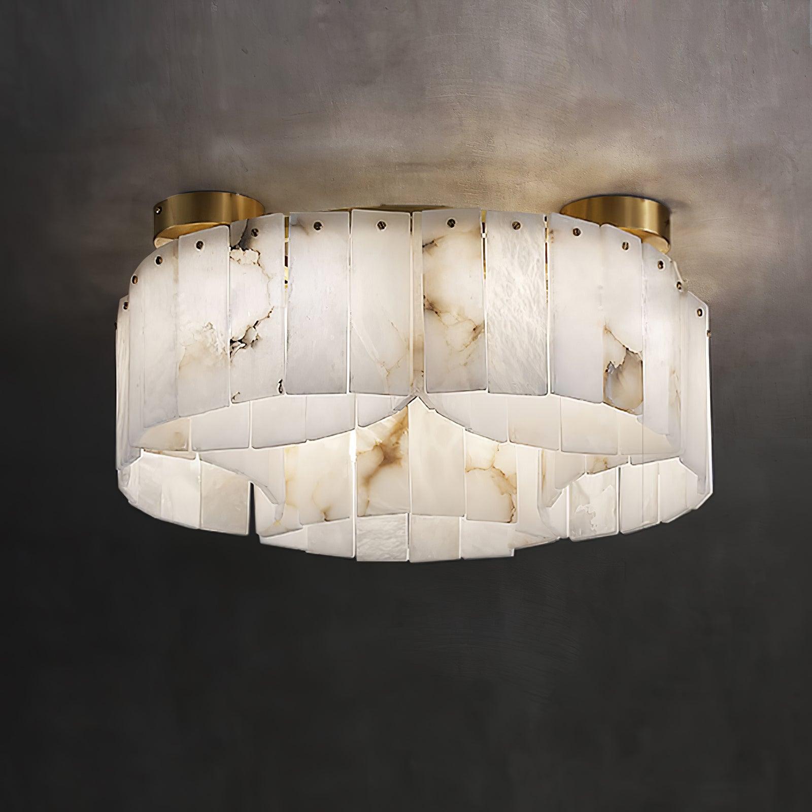 Selene Alabaster Ceiling Light-Neutral Decor
