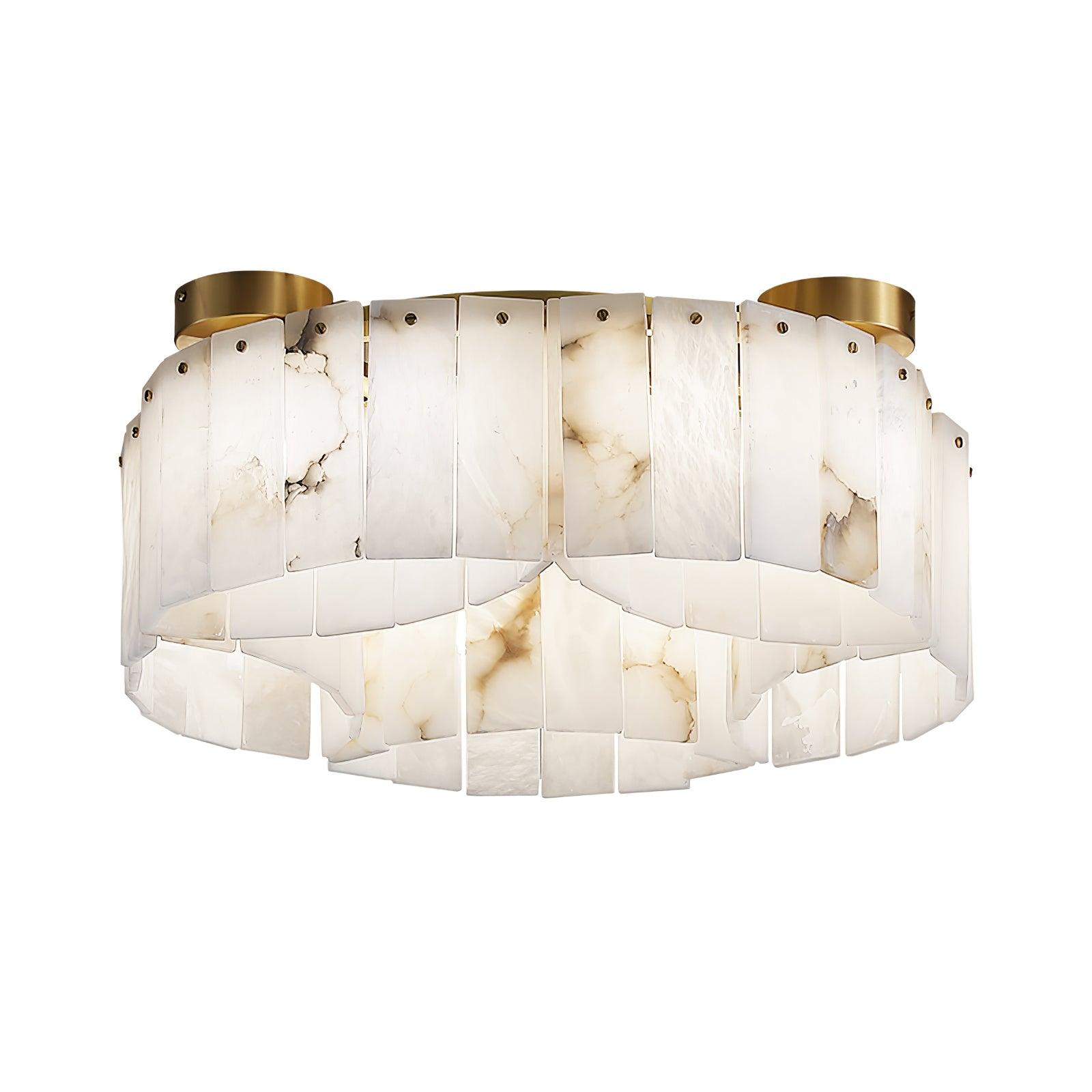 Selene Alabaster Ceiling Light-Neutral Decor