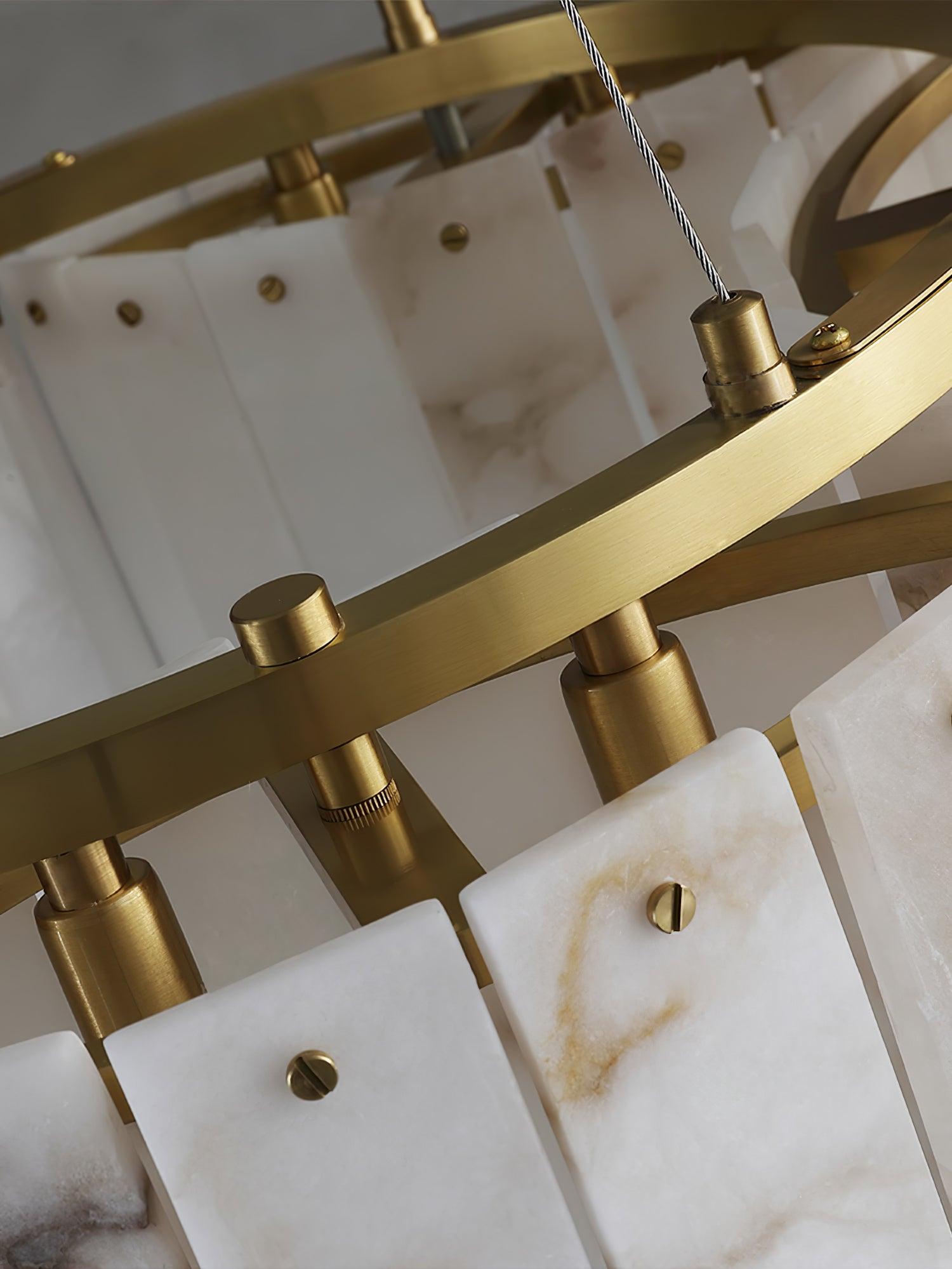 Selene Alabaster Ceiling Light-Neutral Decor