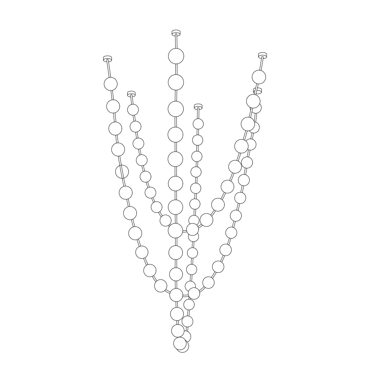 Wistyn Necklace Chandelier-Neutral Decor