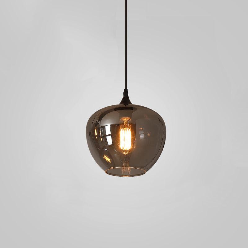 Mirelia Glass Industrial Pendant Light-Neutral Decor