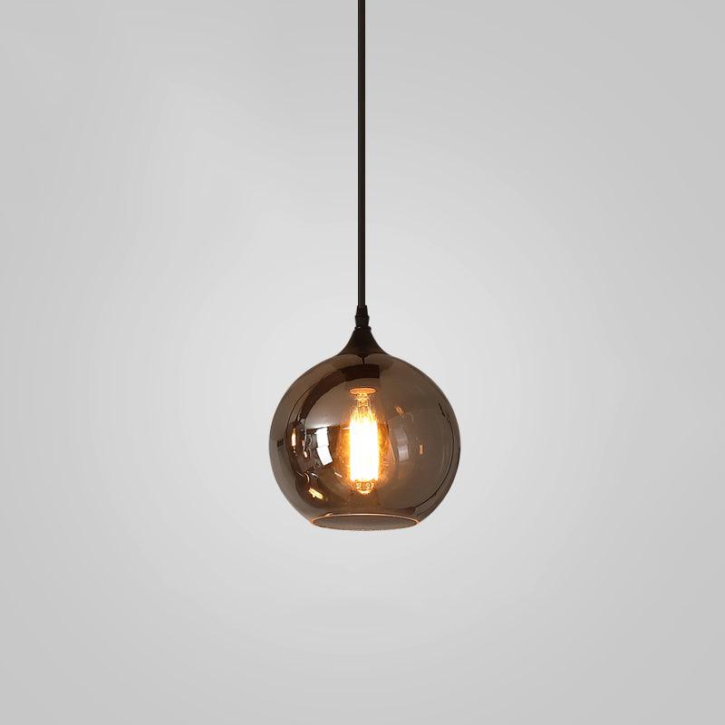 Mirelia Glass Industrial Pendant Light-Neutral Decor