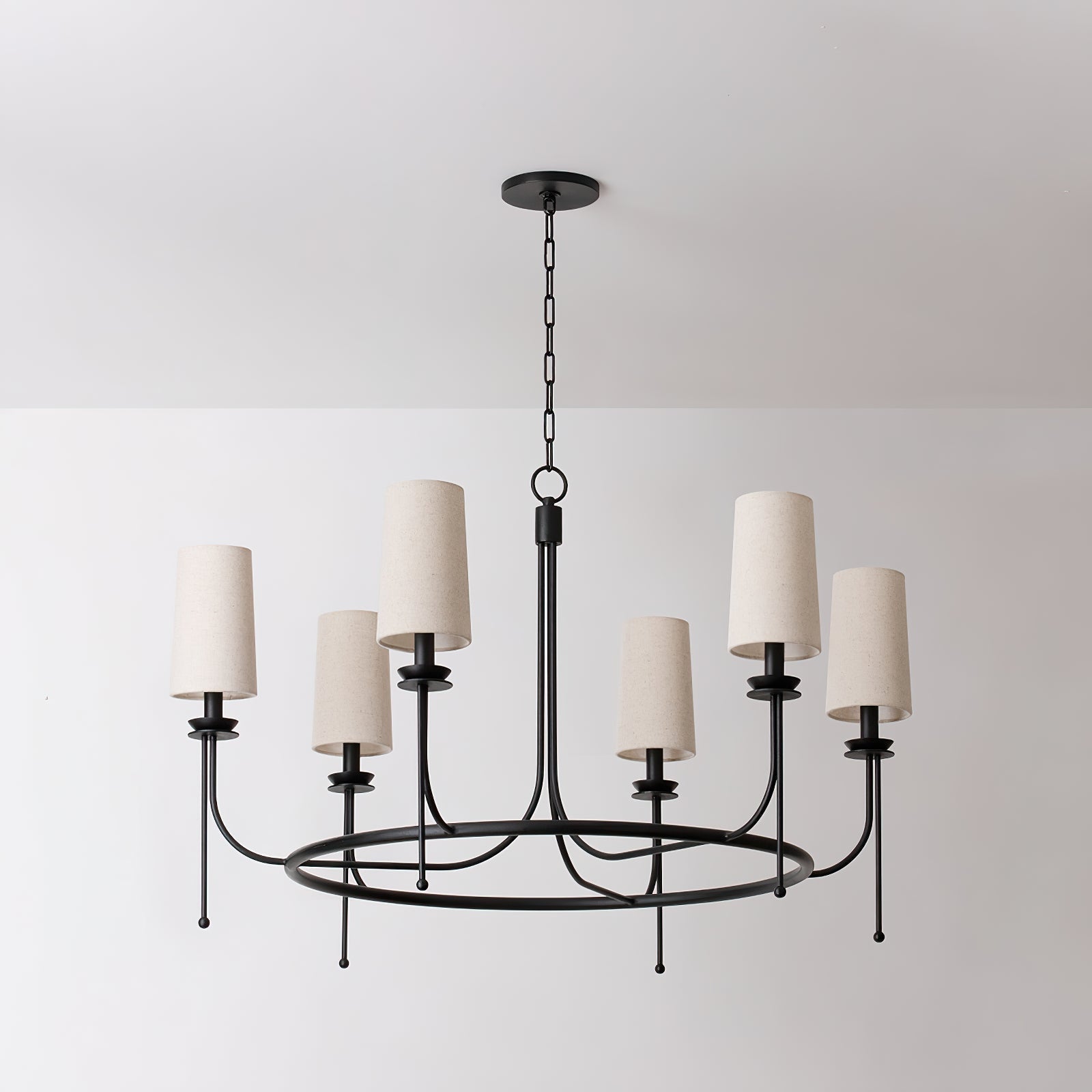 Wath Vintage Iron Chandelier-Neutral Decor