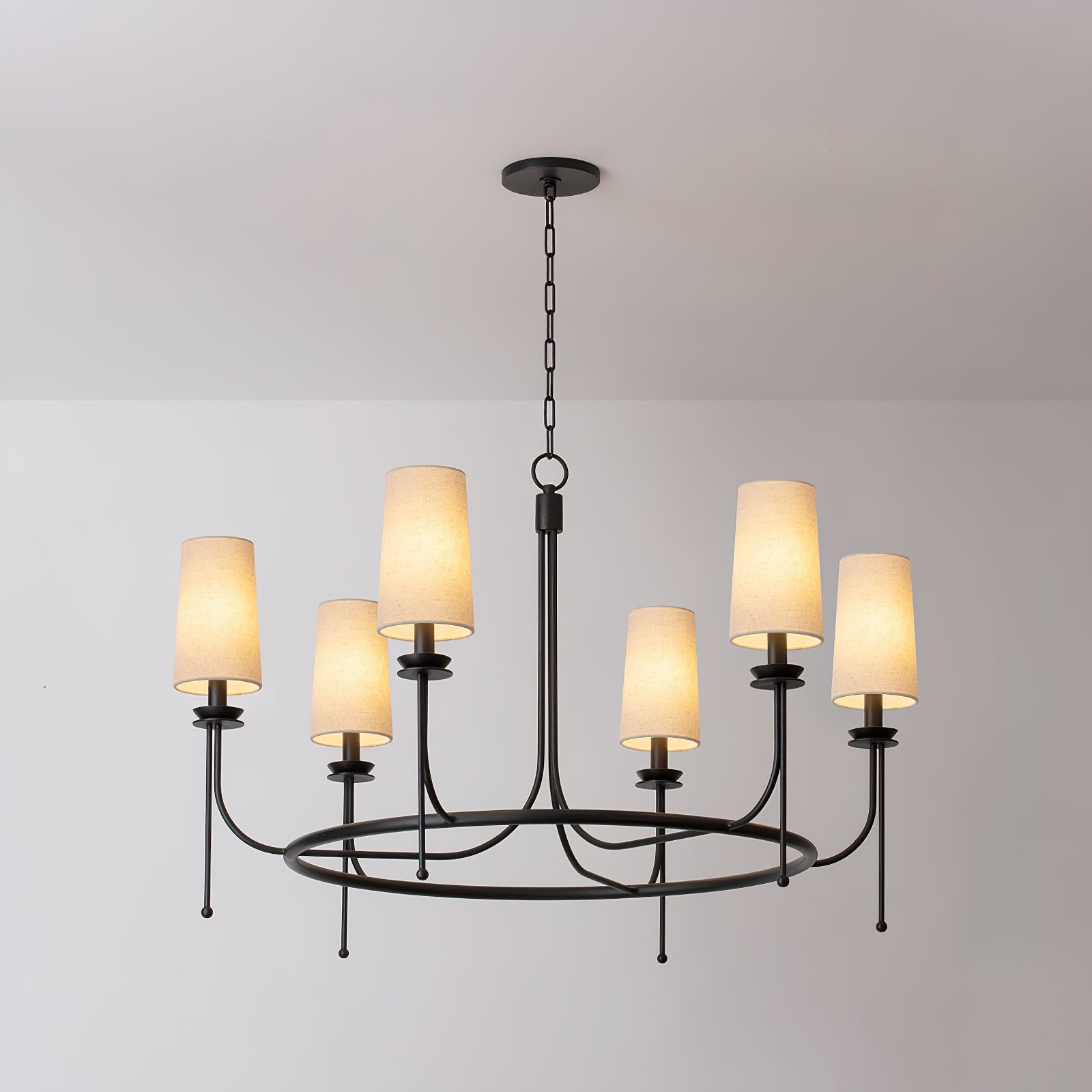 Wath Vintage Iron Chandelier-Neutral Decor