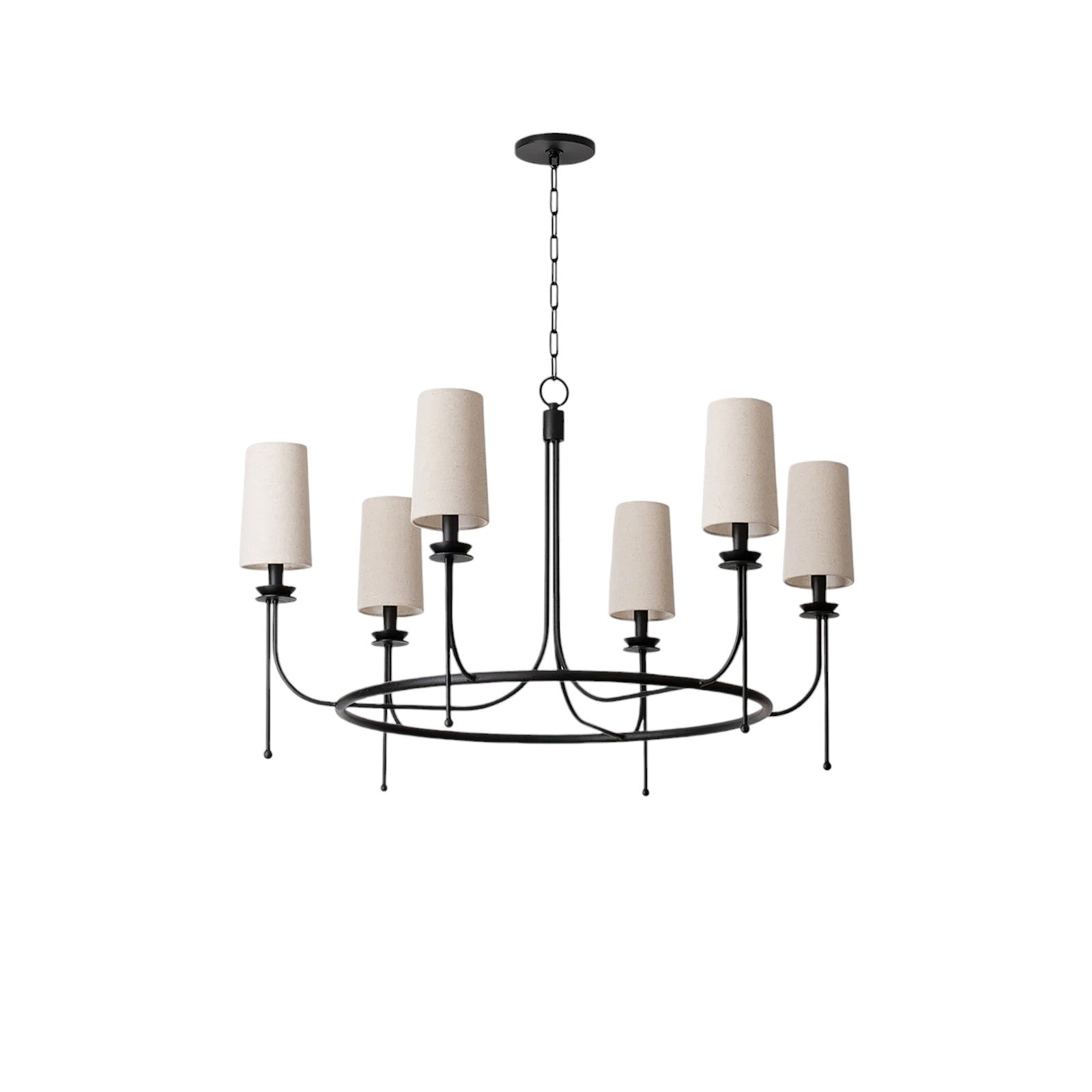 Wath Vintage Iron Chandelier-Neutral Decor
