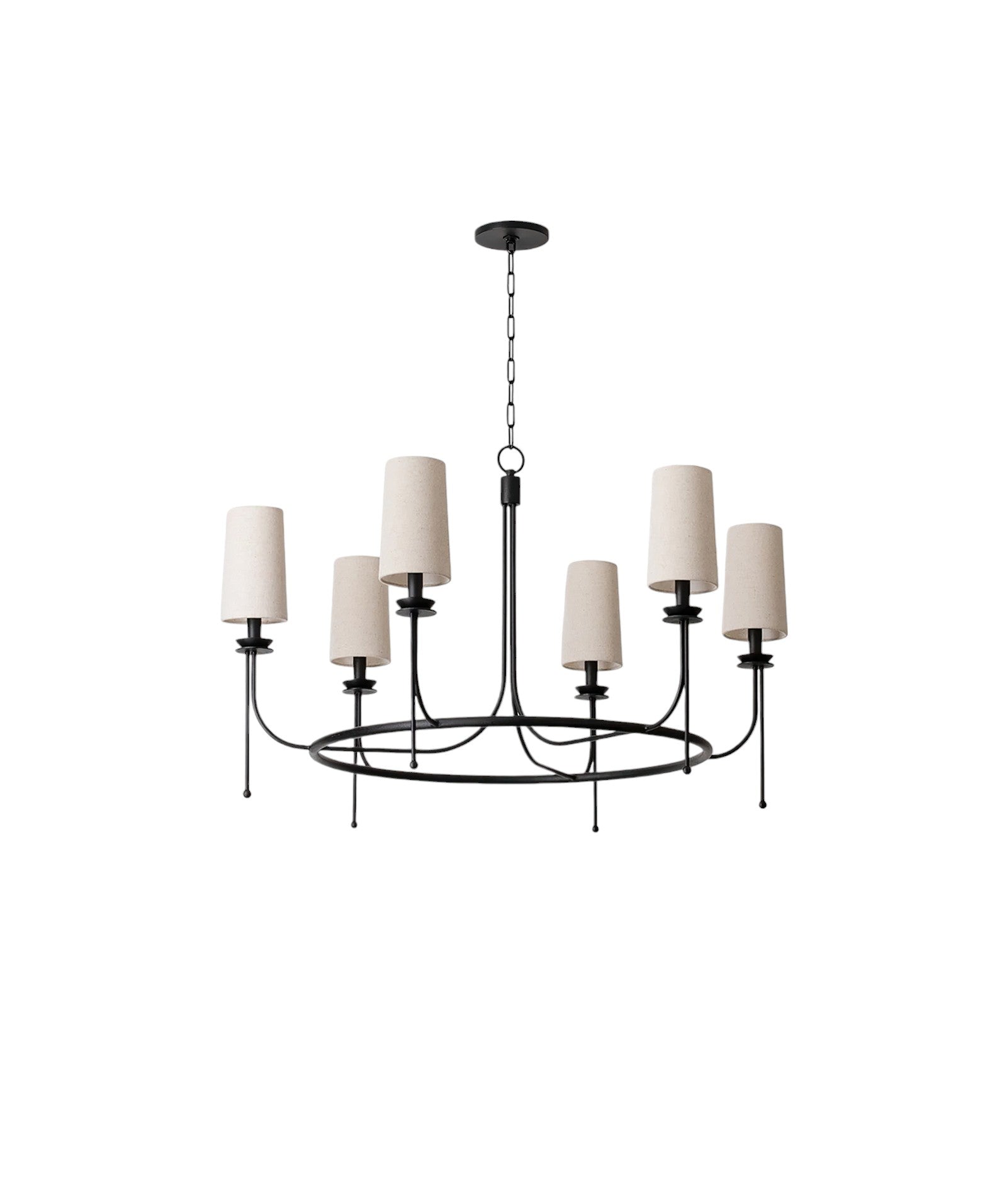 Wath Vintage Iron Chandelier-Neutral Decor