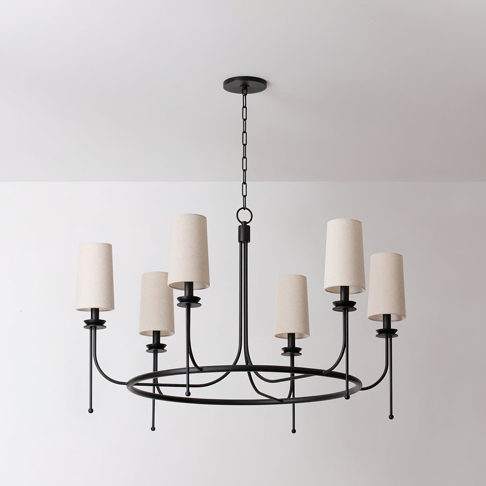Wath Vintage Iron Chandelier-Neutral Decor