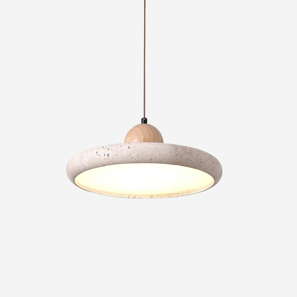 Lydia  Travertine. Pendant Light