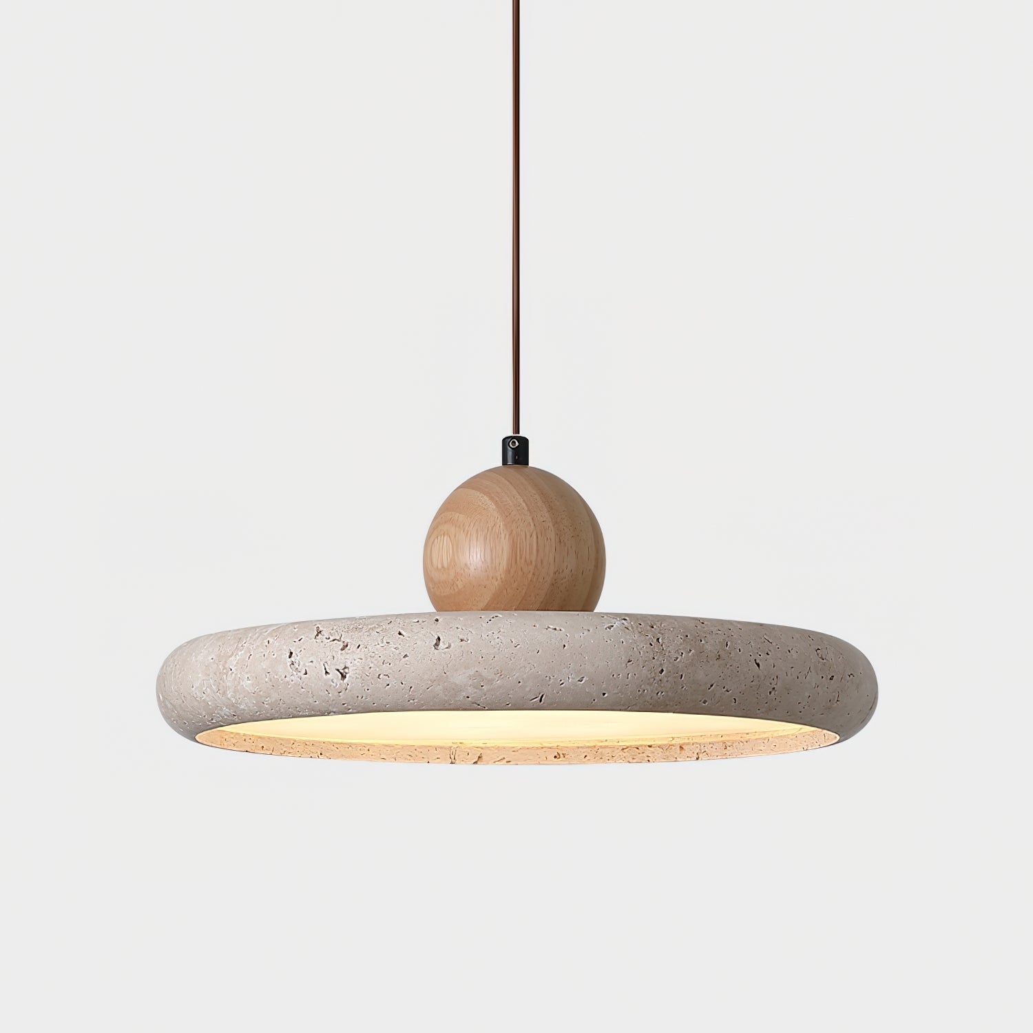 Lydia  Travertine. Pendant Light