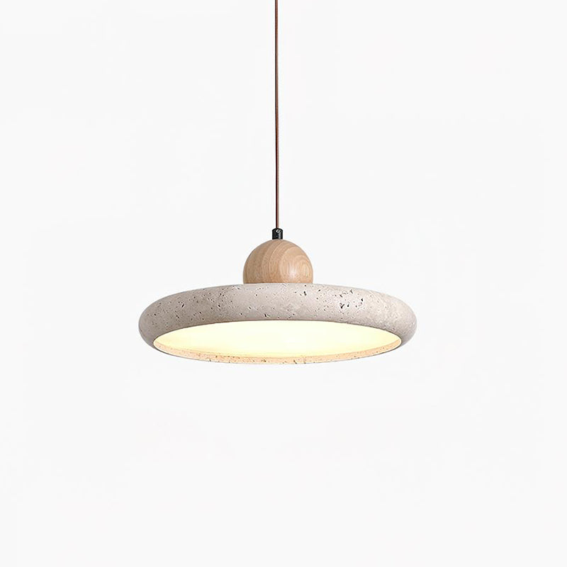 Lydia  Travertine. Pendant Light