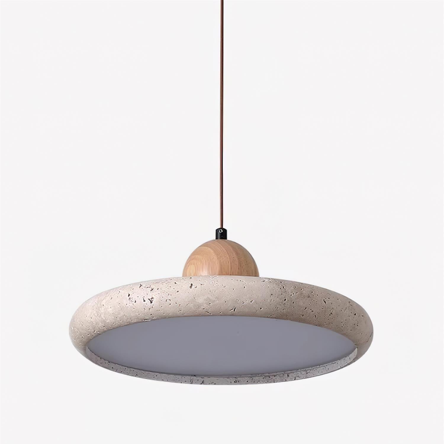 Lydia  Travertine. Pendant Light