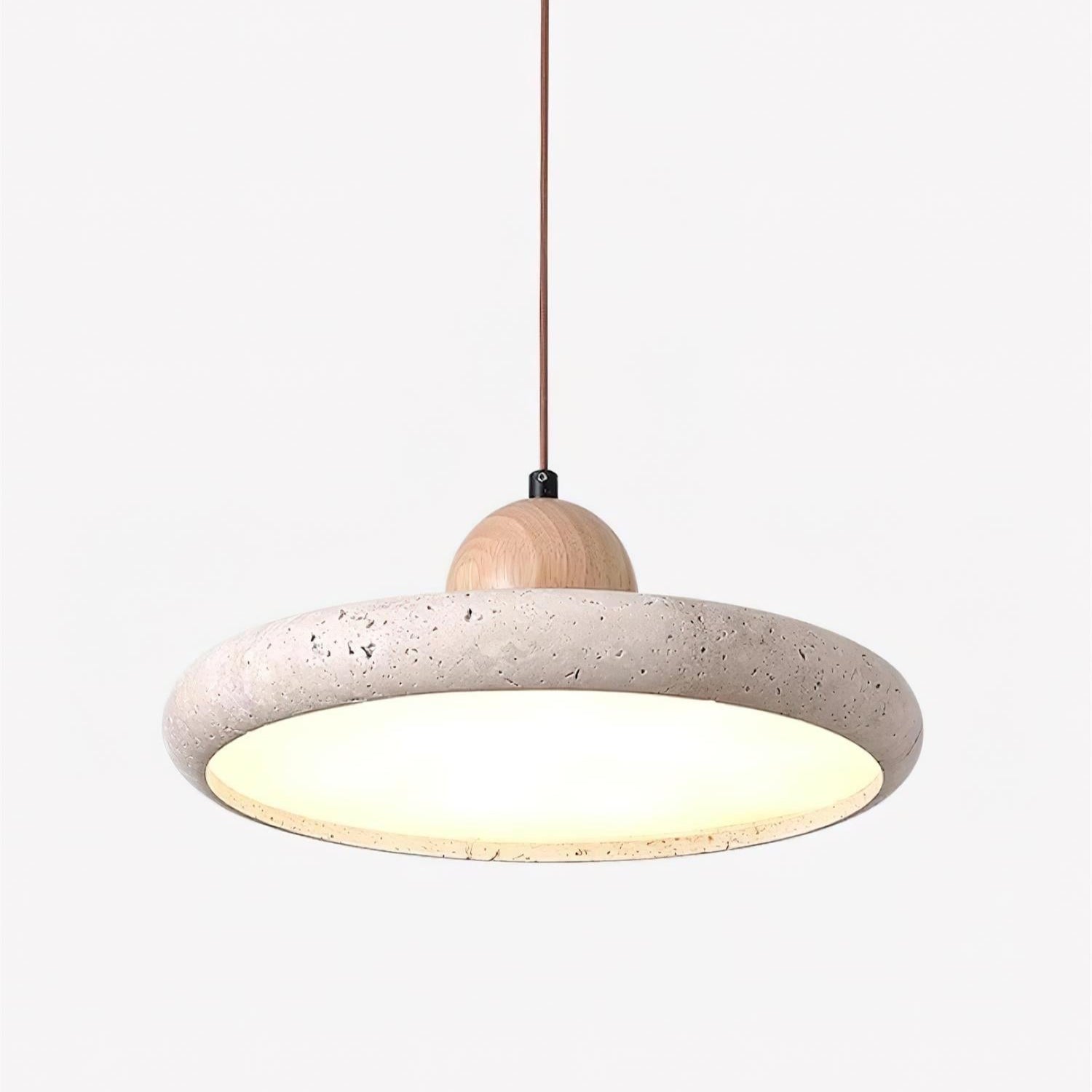 Lydia  Travertine. Pendant Light