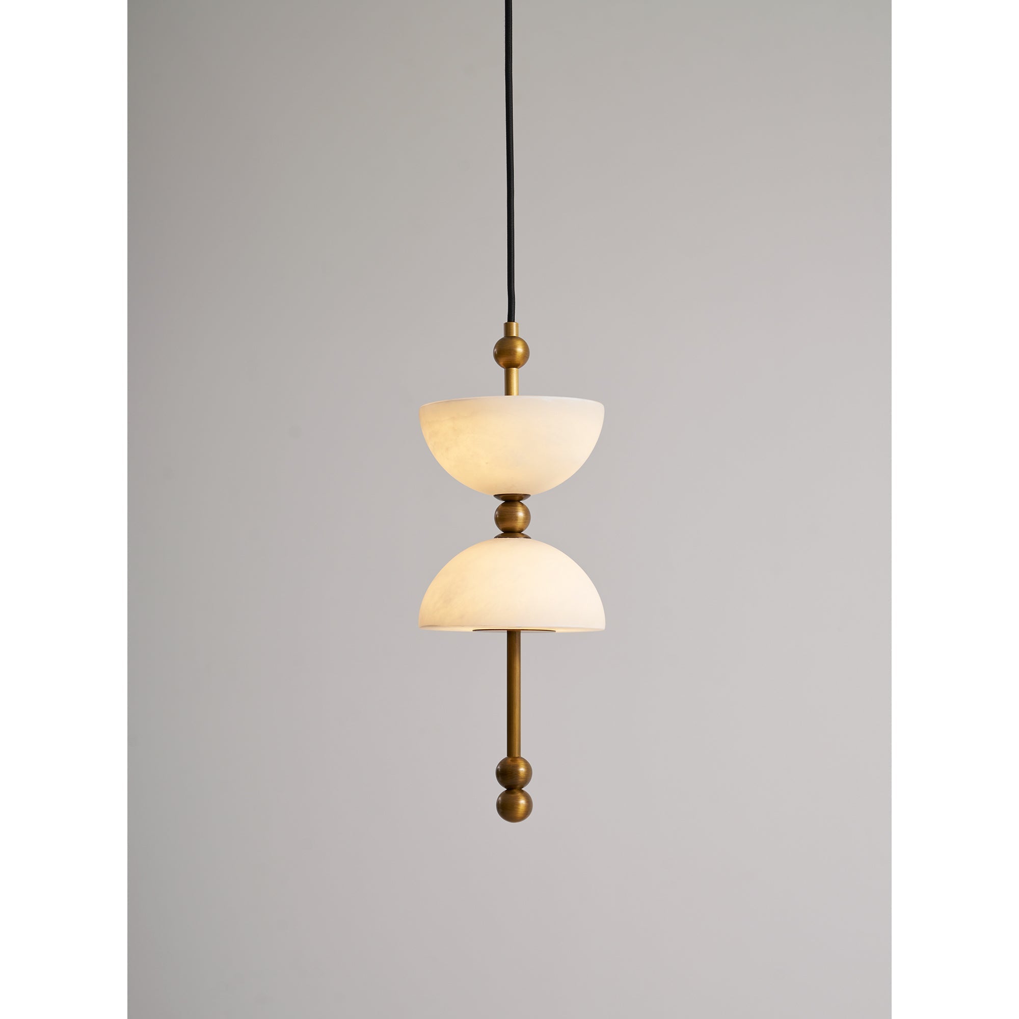 Lifestyle image featuring the Lyra lamp in a contemporary home.