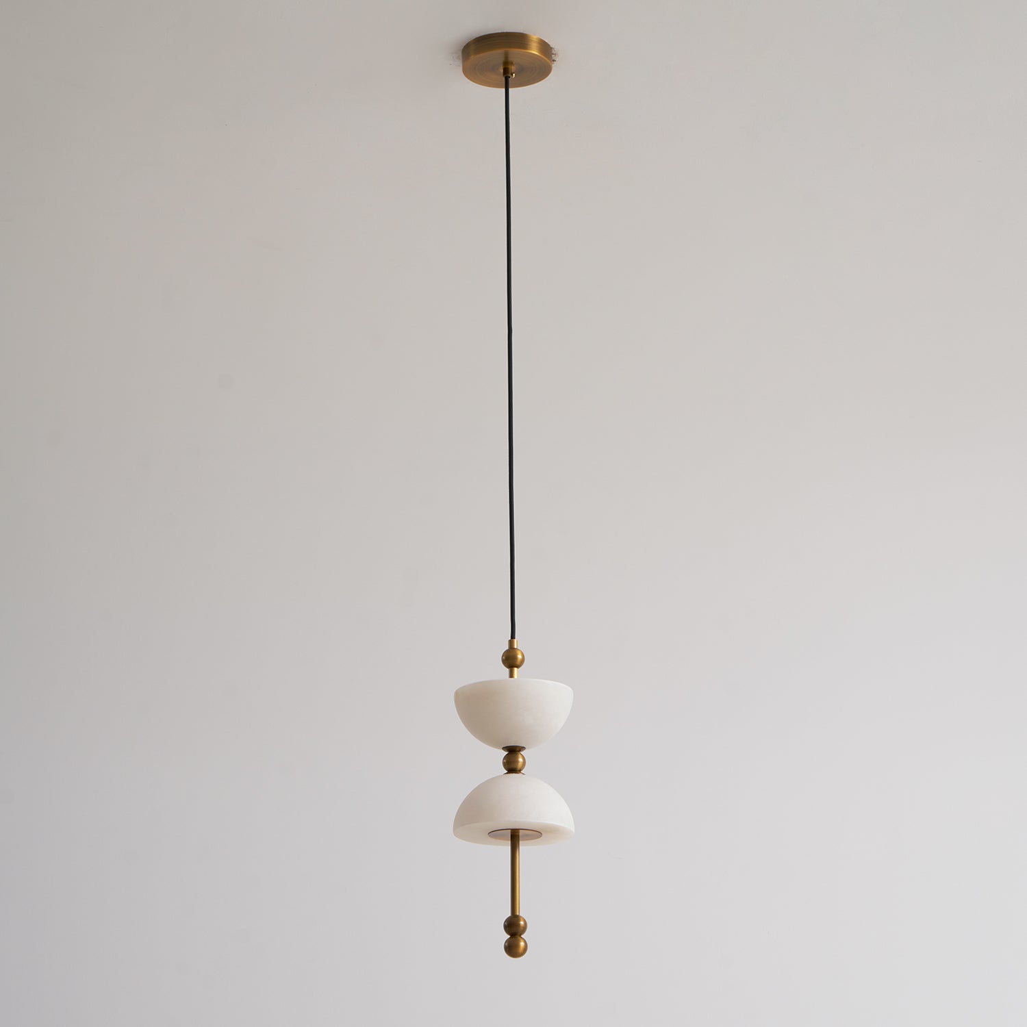 View of the Lyra pendant lamp from directly below.