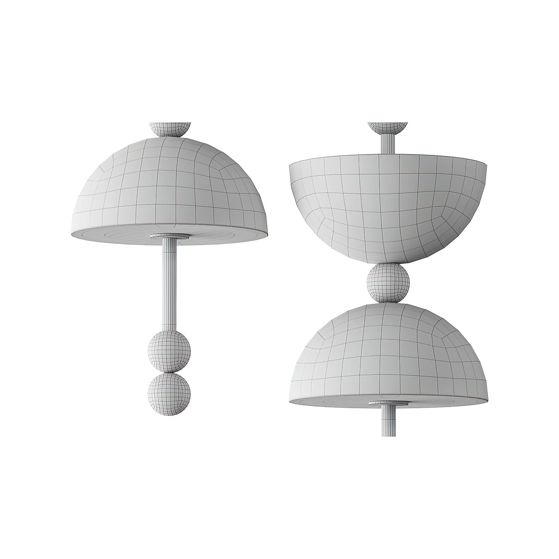 The complete Lyra Alabaster Pendant Lamp assembly.