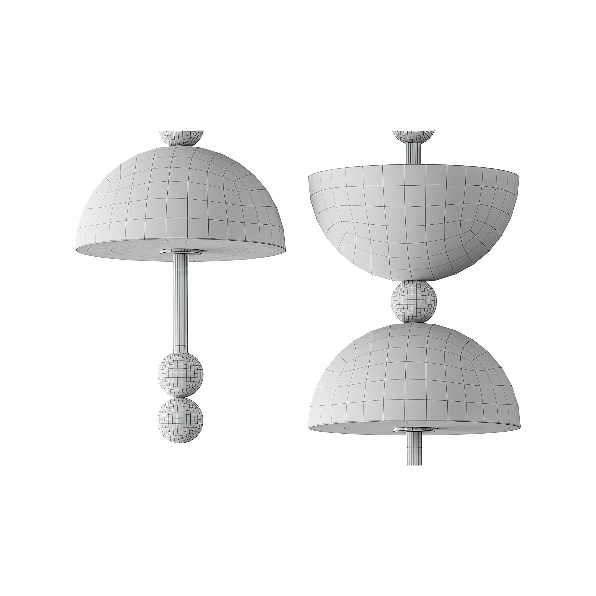 The complete Lyra Alabaster Pendant Lamp assembly.
