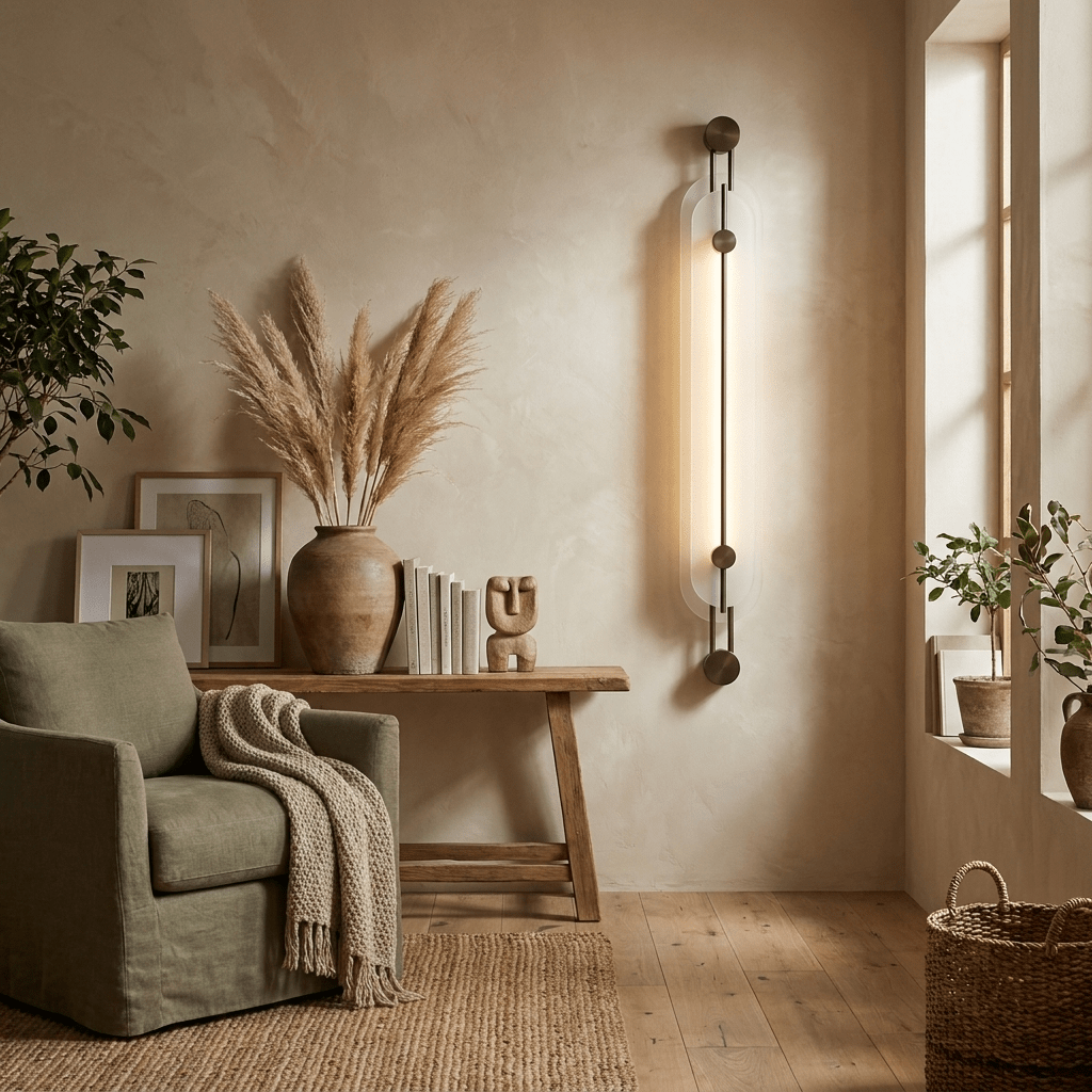 Lyra Alabaster Wall Sconce-Neutral Decor