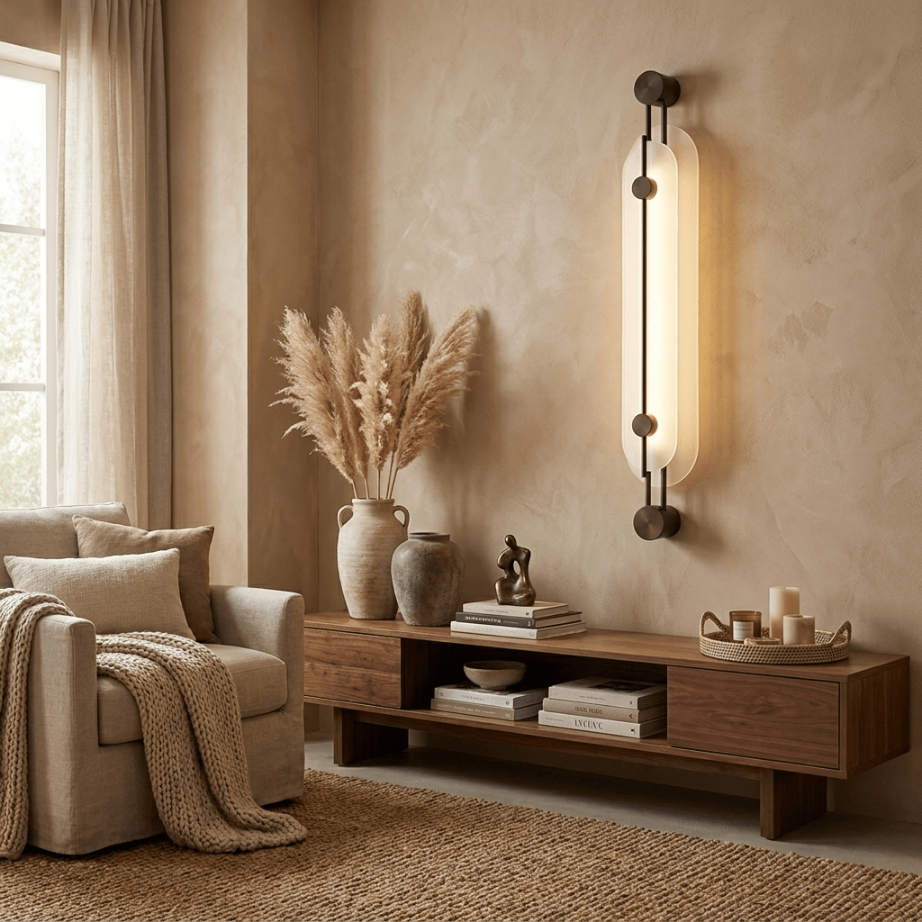 Lyra Alabaster Wall Sconce-Neutral Decor