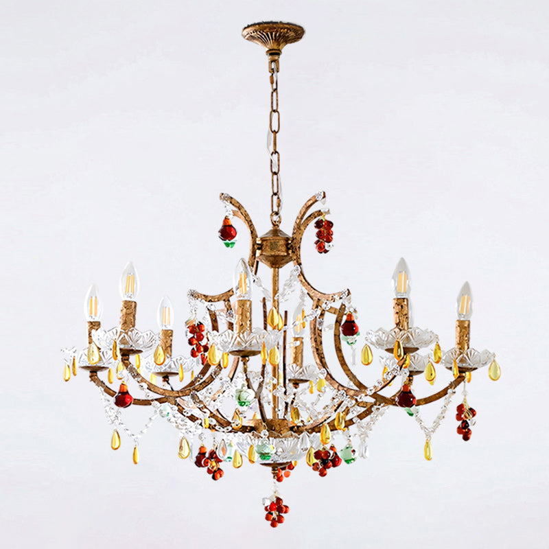 Dimensional graphic for the 4-head chandelier size.