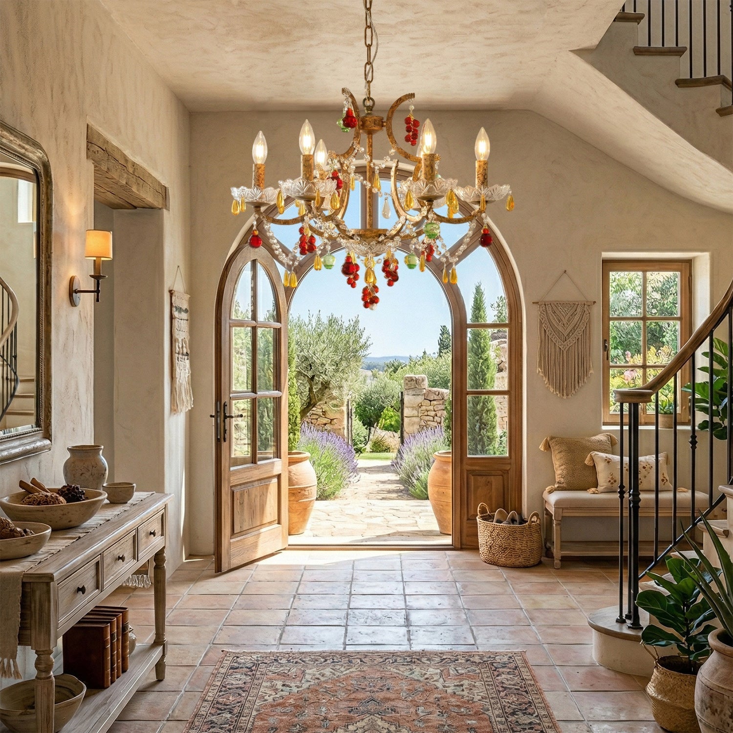 The 4-head version of the Lyra Isadora Chandelier.