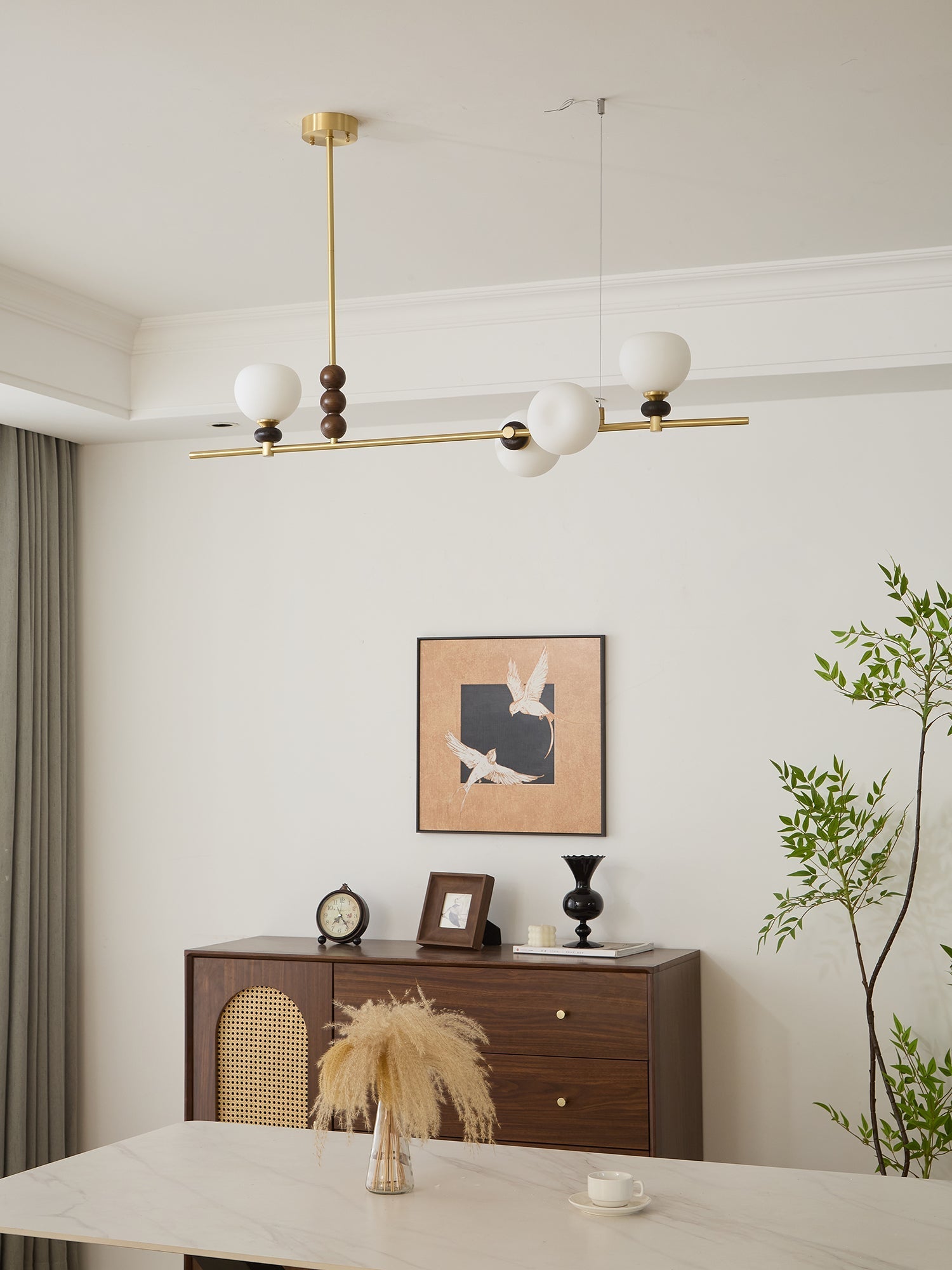 Eclion Wood Vintage Pendant Light-Neutral Decor
