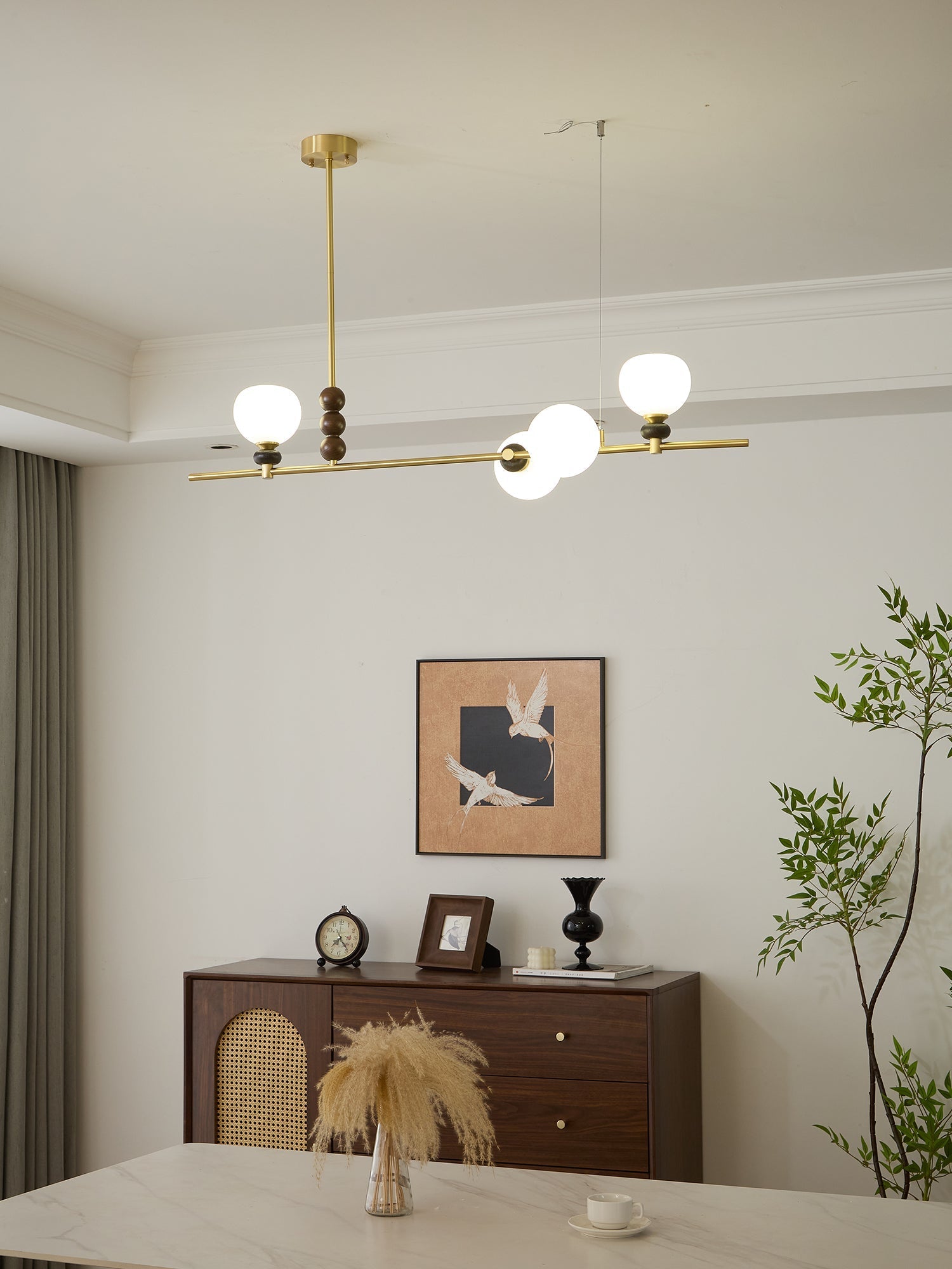 Eclion Wood Vintage Pendant Light-Neutral Decor